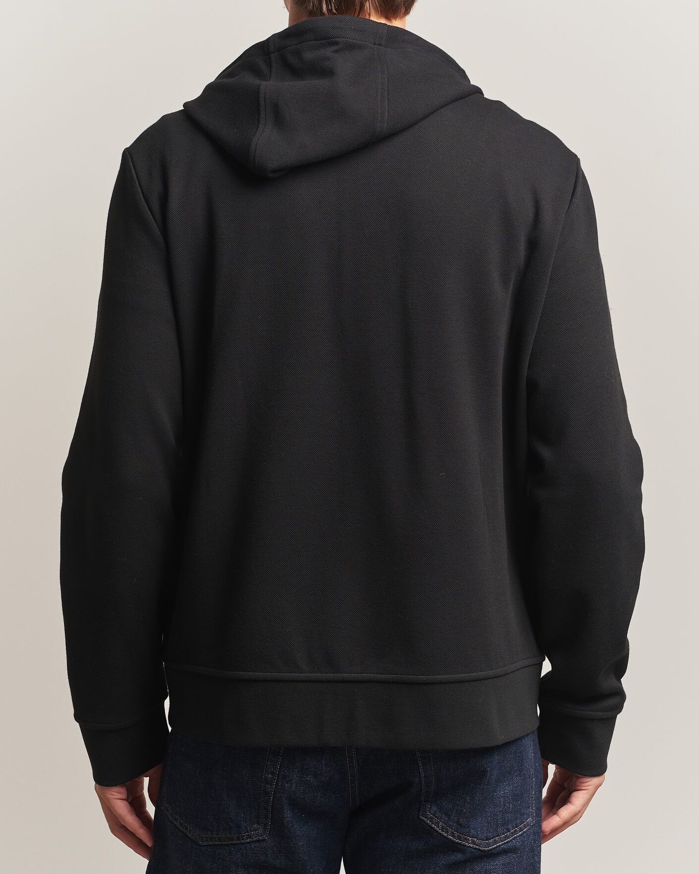 Homme | Pulls Et Tricots | Polo Ralph Lauren | Double Knitted Jaquard Full Zip Hoodie Polo Black