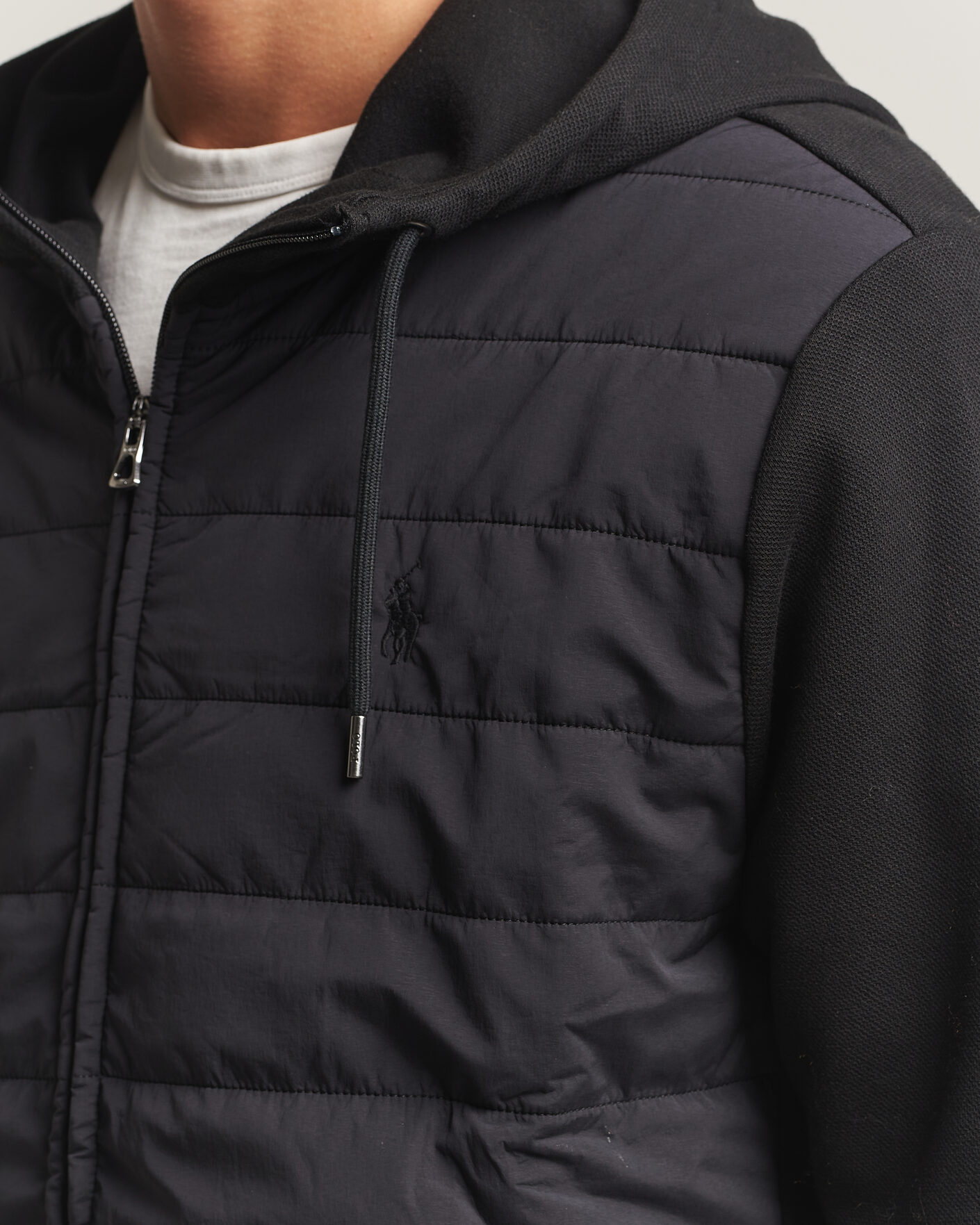 Homme | Pulls Et Tricots | Polo Ralph Lauren | Double Knitted Jaquard Full Zip Hoodie Polo Black