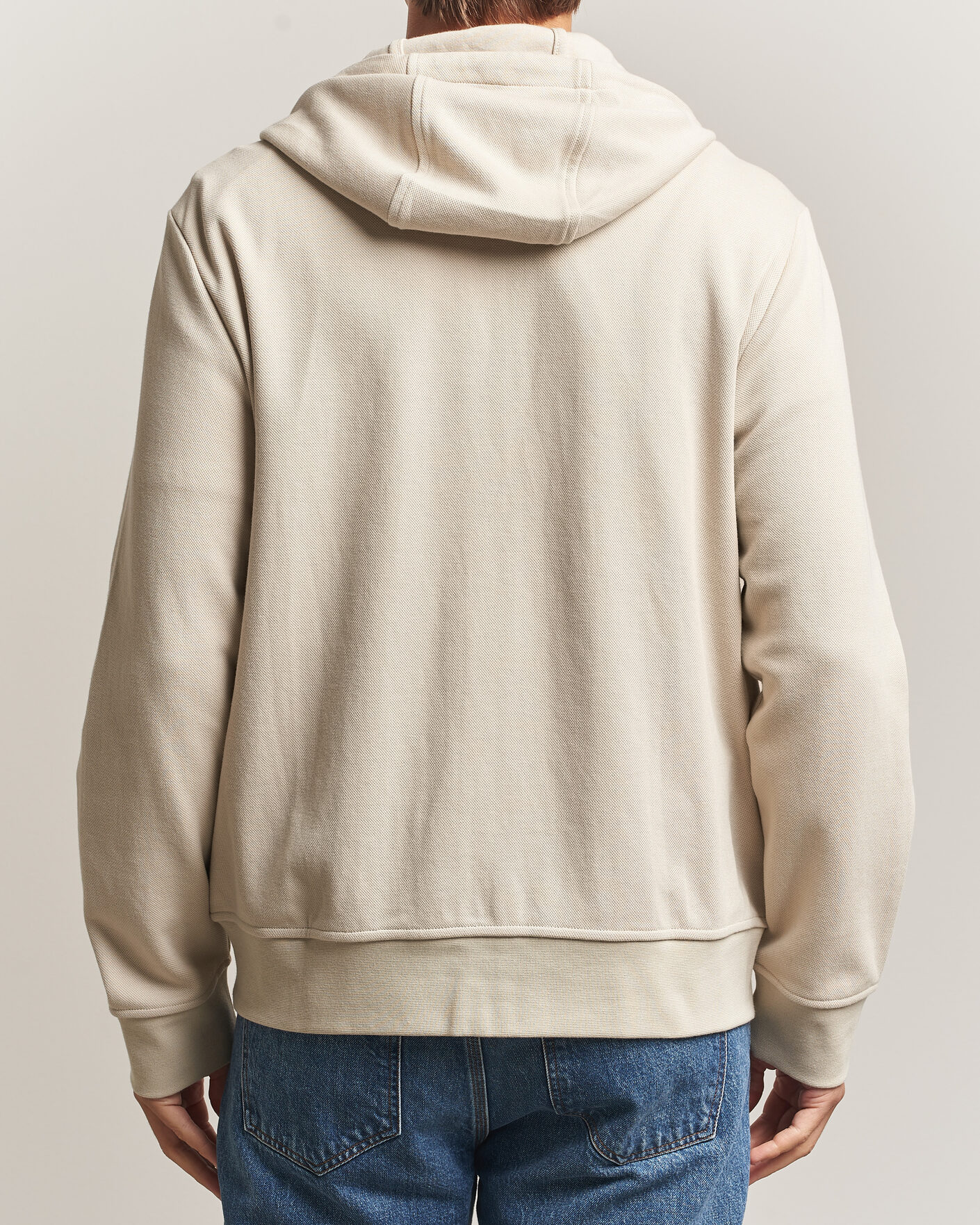 Homme | Pulls Et Tricots | Polo Ralph Lauren | Double Knitted Jaquard Full Zip Hoodie Stoneware Grey