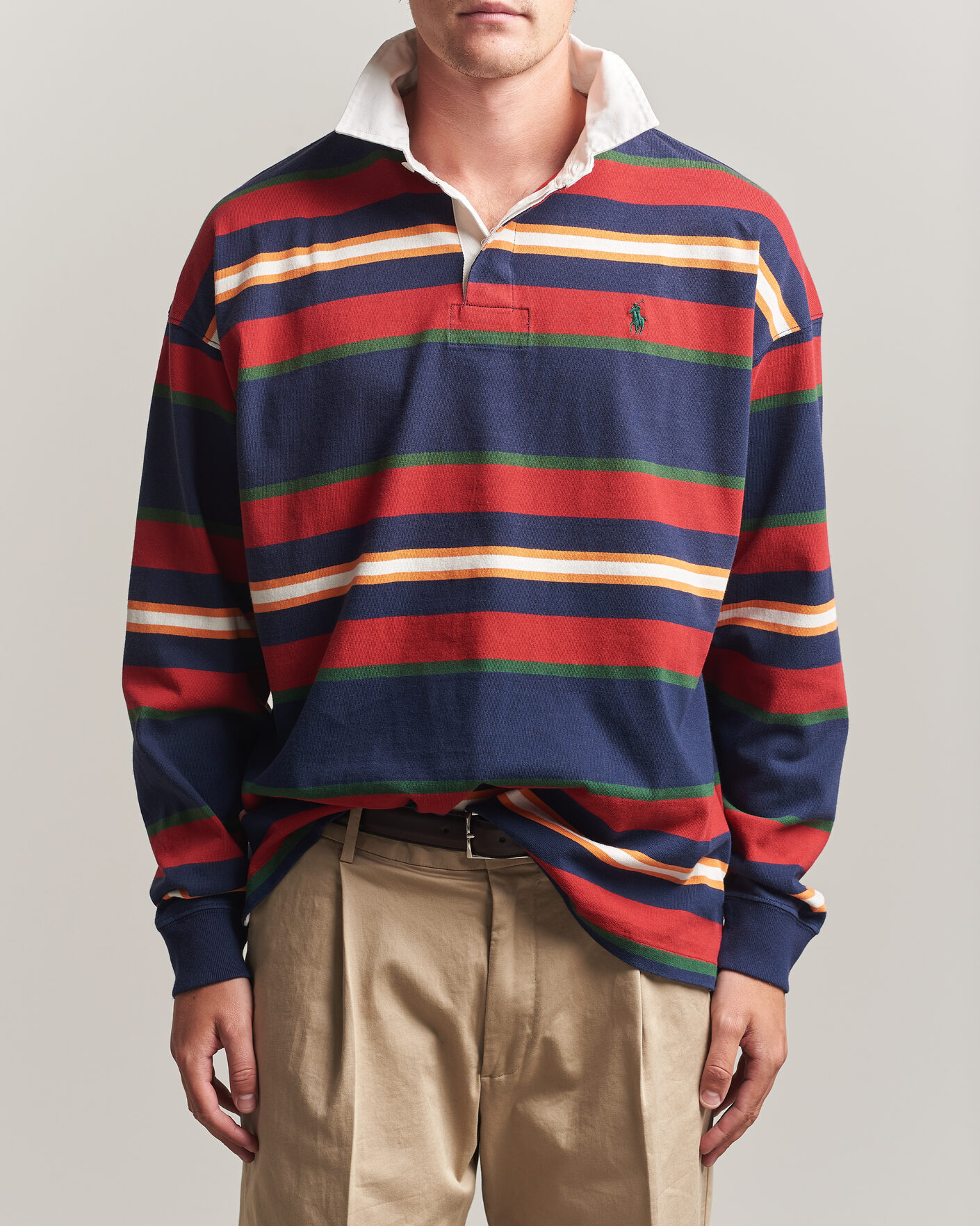 Homme | Pulls Et Tricots | Polo Ralph Lauren | Knitted Rugby Pullover Newport Navy Multi