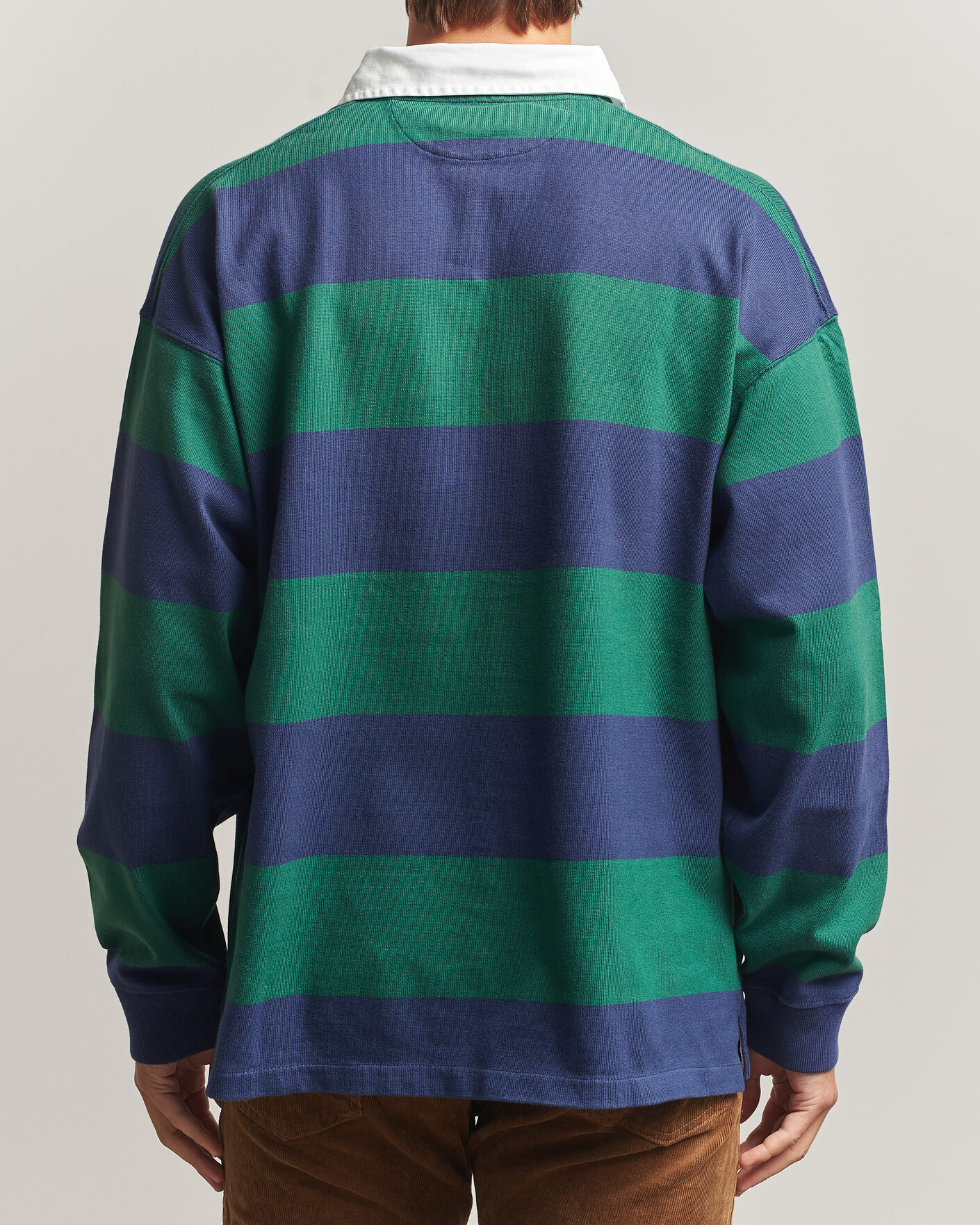 Homme | Pulls Et Tricots | Polo Ralph Lauren | Jersey Knitted Rugby Pullover Green/Cobolt