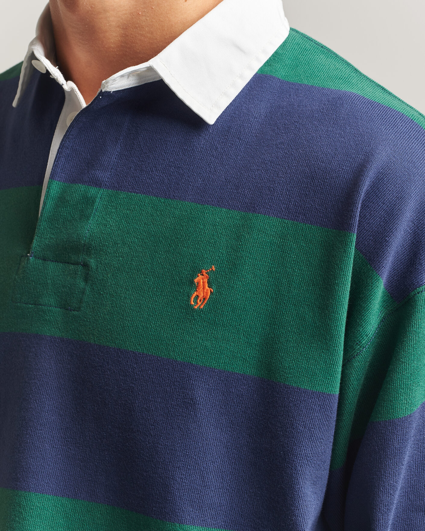 Homme | Pulls Et Tricots | Polo Ralph Lauren | Jersey Knitted Rugby Pullover Green/Cobolt