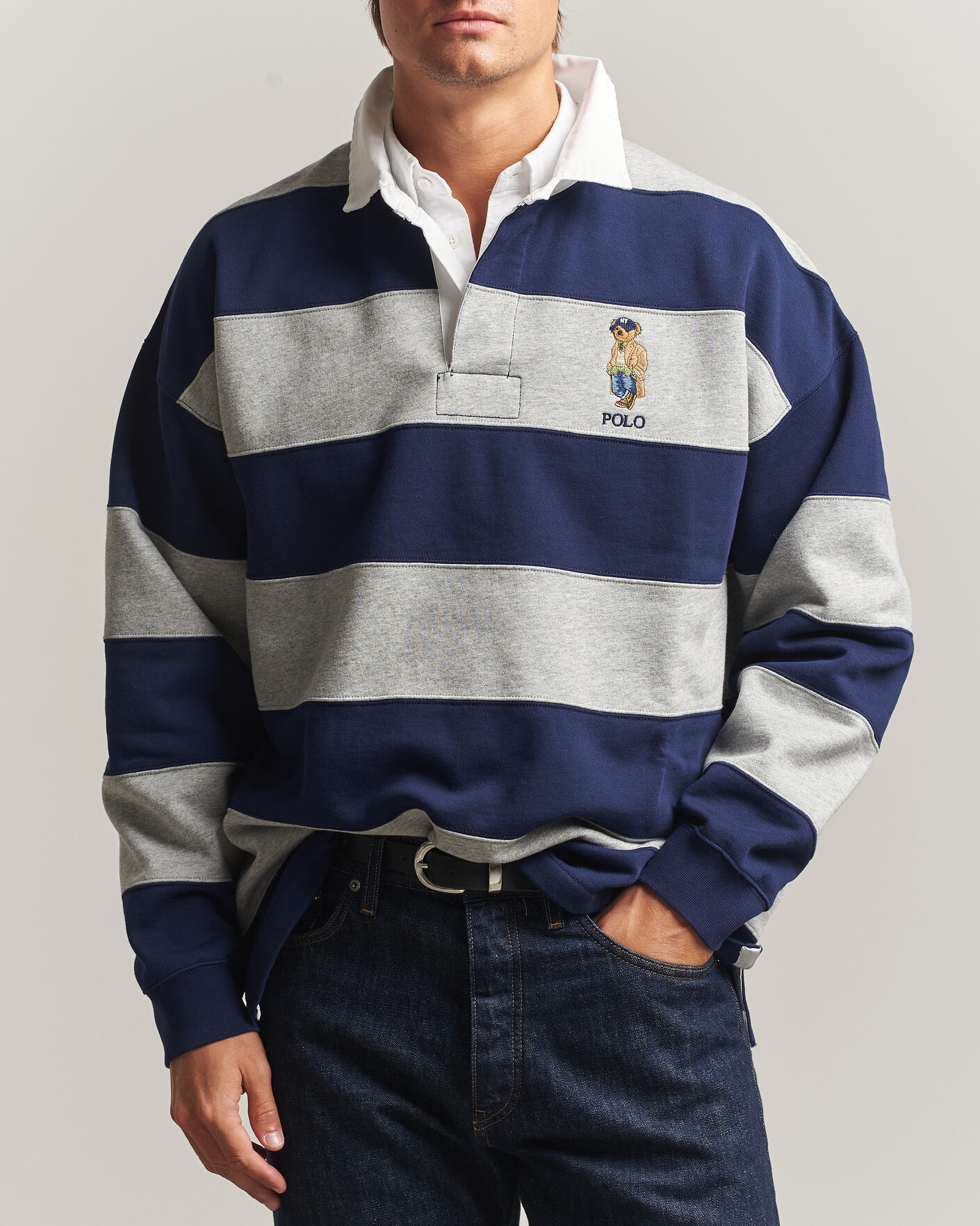 Homme | Pulls Et Tricots | Polo Ralph Lauren | Rugby Pullover Navy/Andover Heather