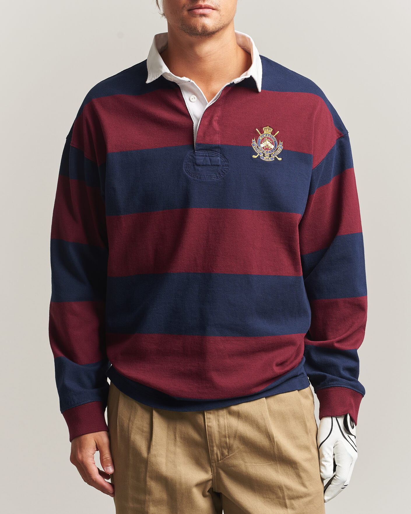 Homme | Pulls Et Tricots | RLX Ralph Lauren | Polo Ralph Lauren Rugby Long Sleeve Jersey Polo Classic Wine/Navy