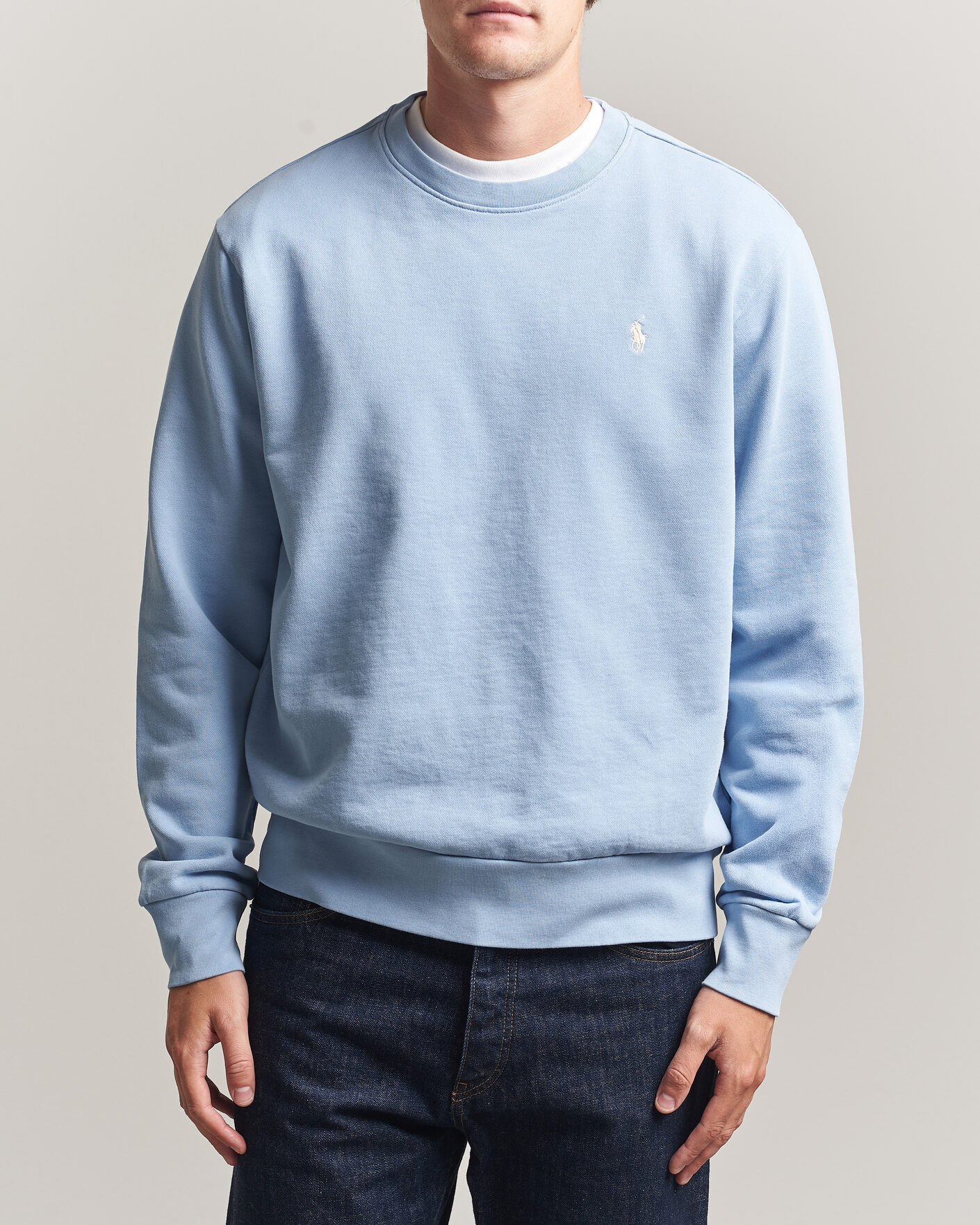 Homme | Pulls Et Tricots | Polo Ralph Lauren | Loopback Terry Sweatshirt Chambray Blue
