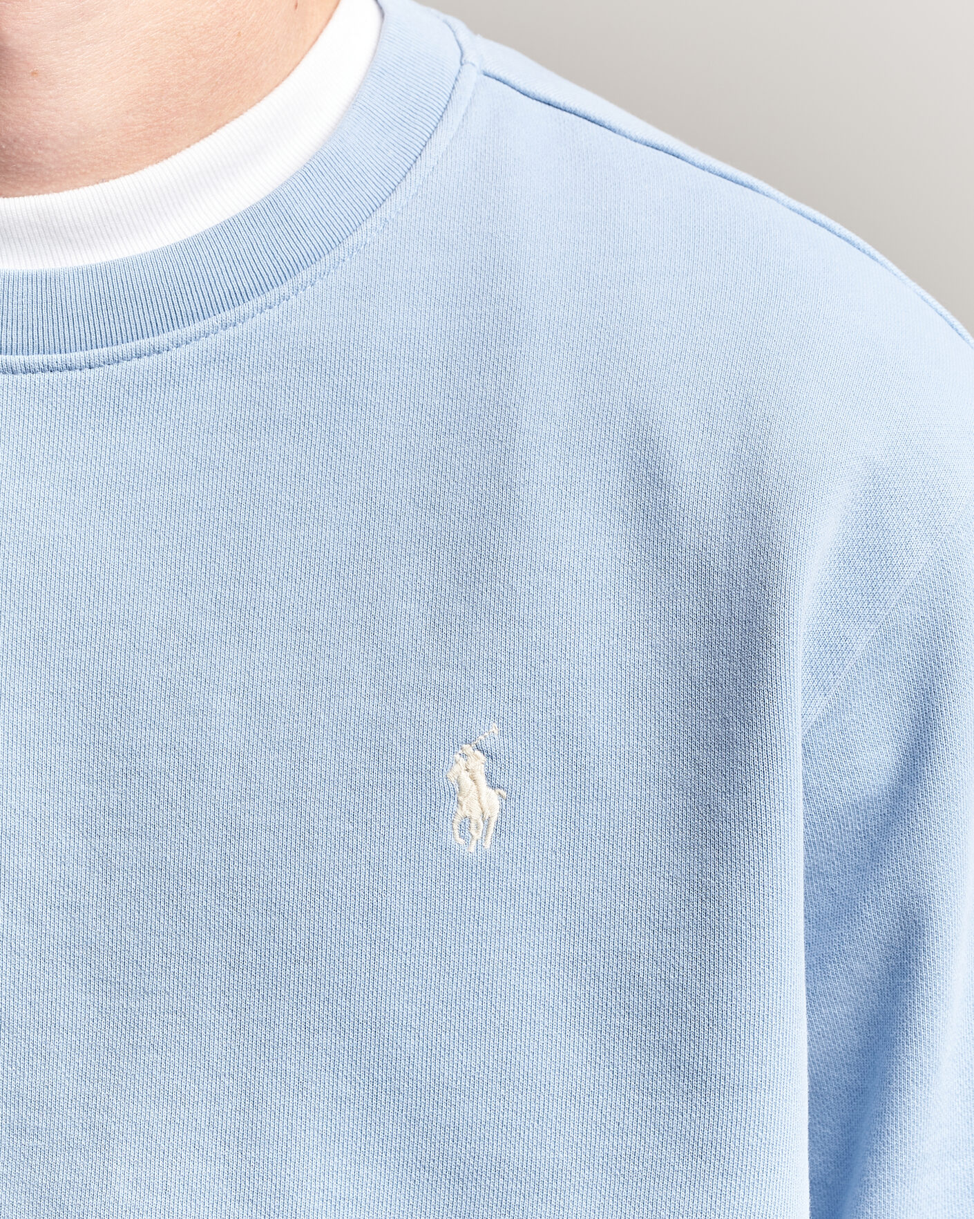 Homme | Pulls Et Tricots | Polo Ralph Lauren | Loopback Terry Sweatshirt Chambray Blue
