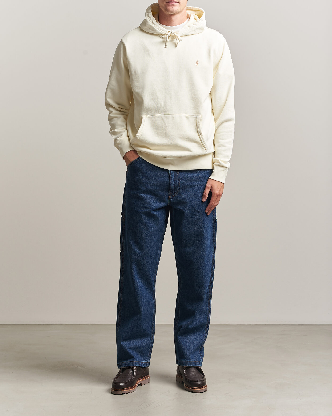 Homme | Pulls Et Tricots | Polo Ralph Lauren | Loopback Terry Hoodie Clubhouse Cream