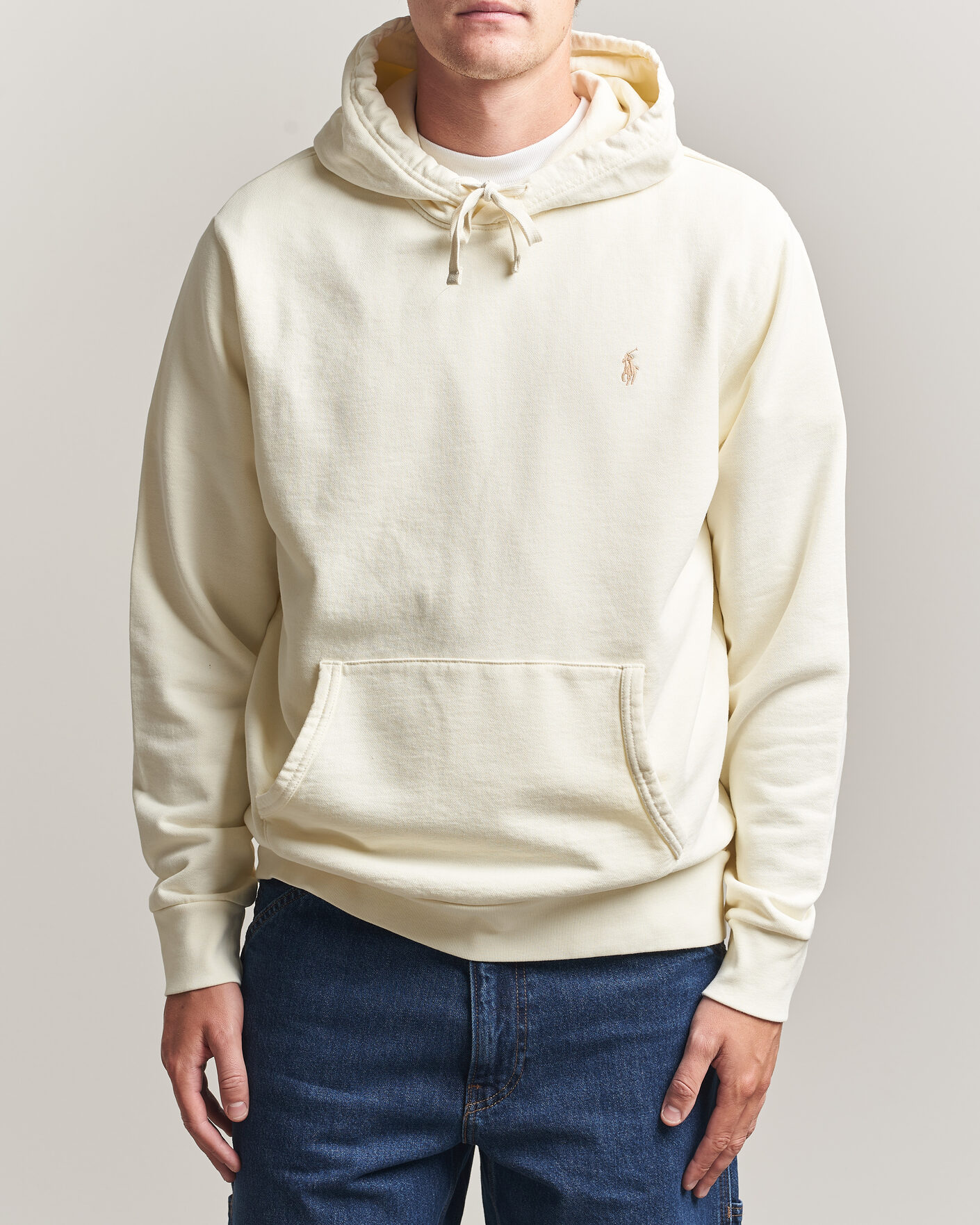 Homme | Pulls Et Tricots | Polo Ralph Lauren | Loopback Terry Hoodie Clubhouse Cream