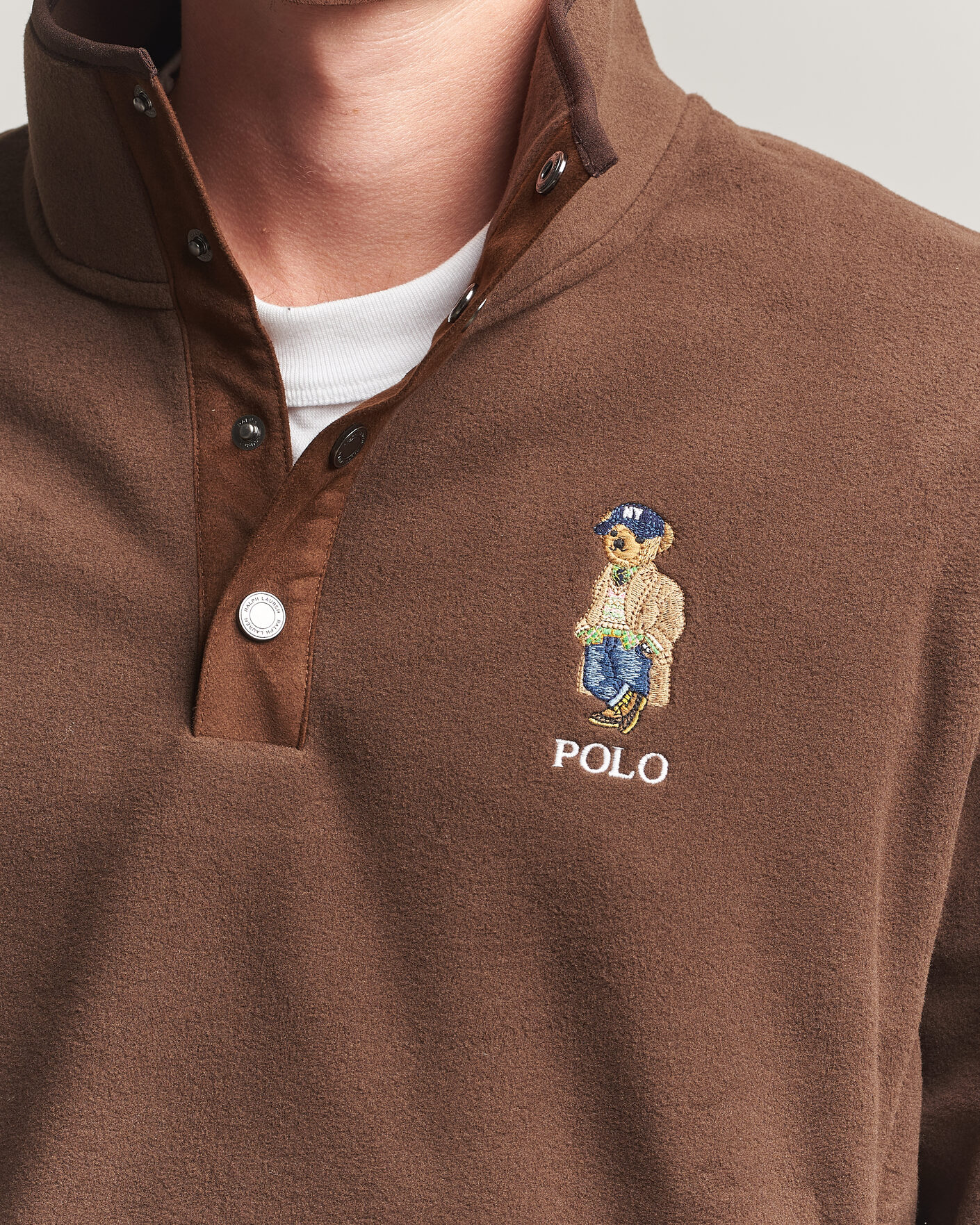 Homme | Pulls Et Tricots | Polo Ralph Lauren | Fleece Pullover Sweatshirt Luggage Brown