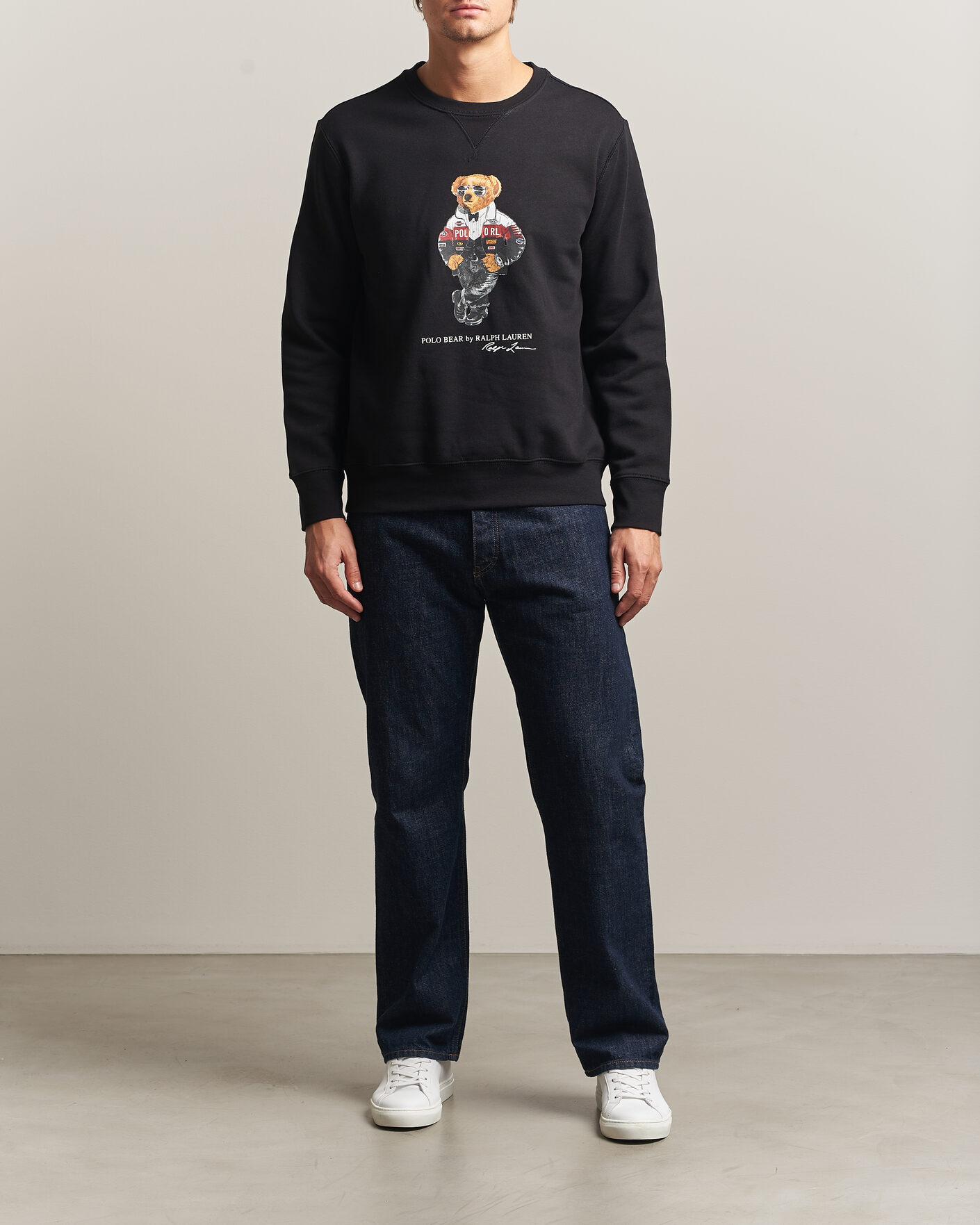 Homme | Pulls Et Tricots | Polo Ralph Lauren | Fleece Bear Sweatshirt Polo Black
