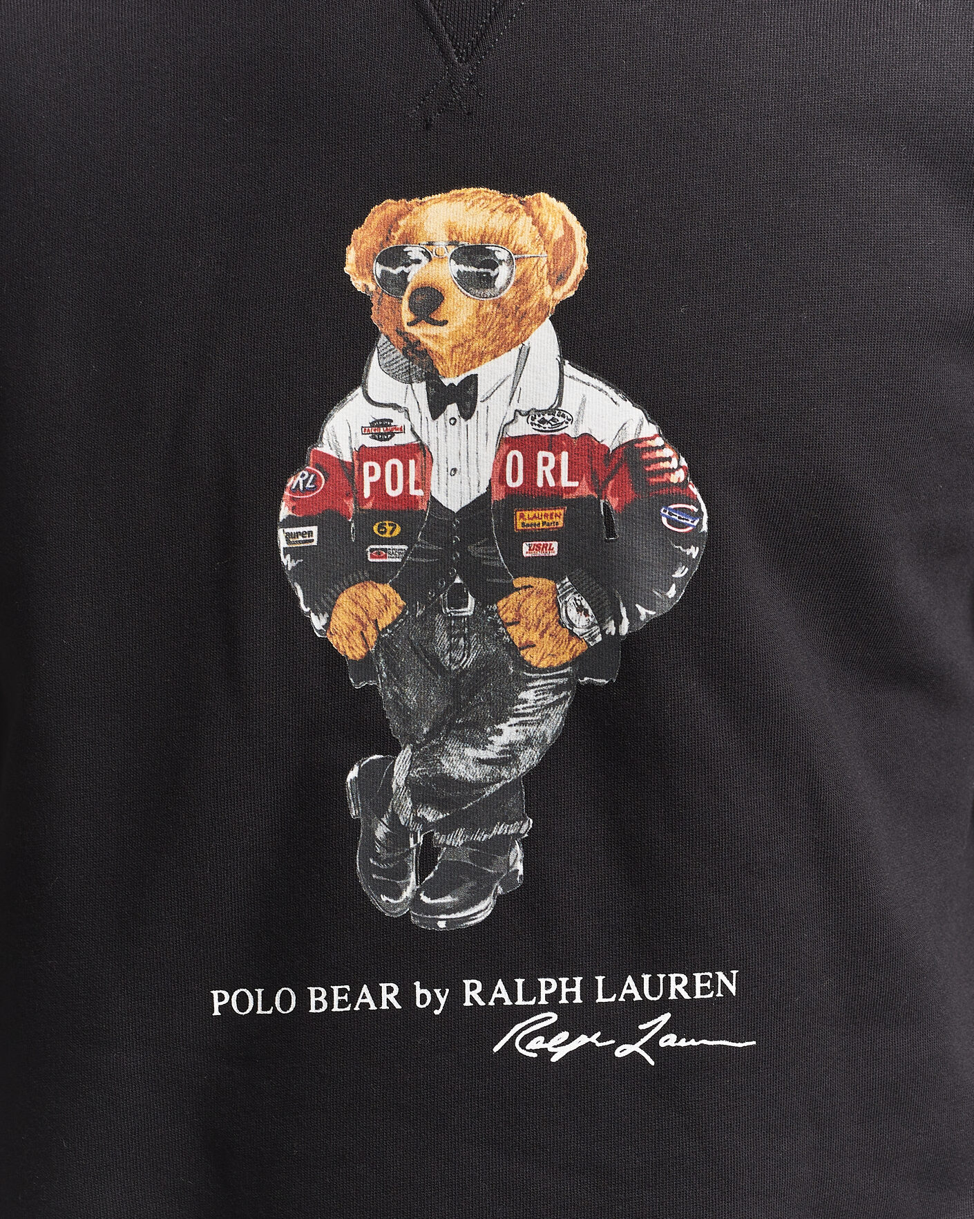 Homme | Pulls Et Tricots | Polo Ralph Lauren | Fleece Bear Sweatshirt Polo Black