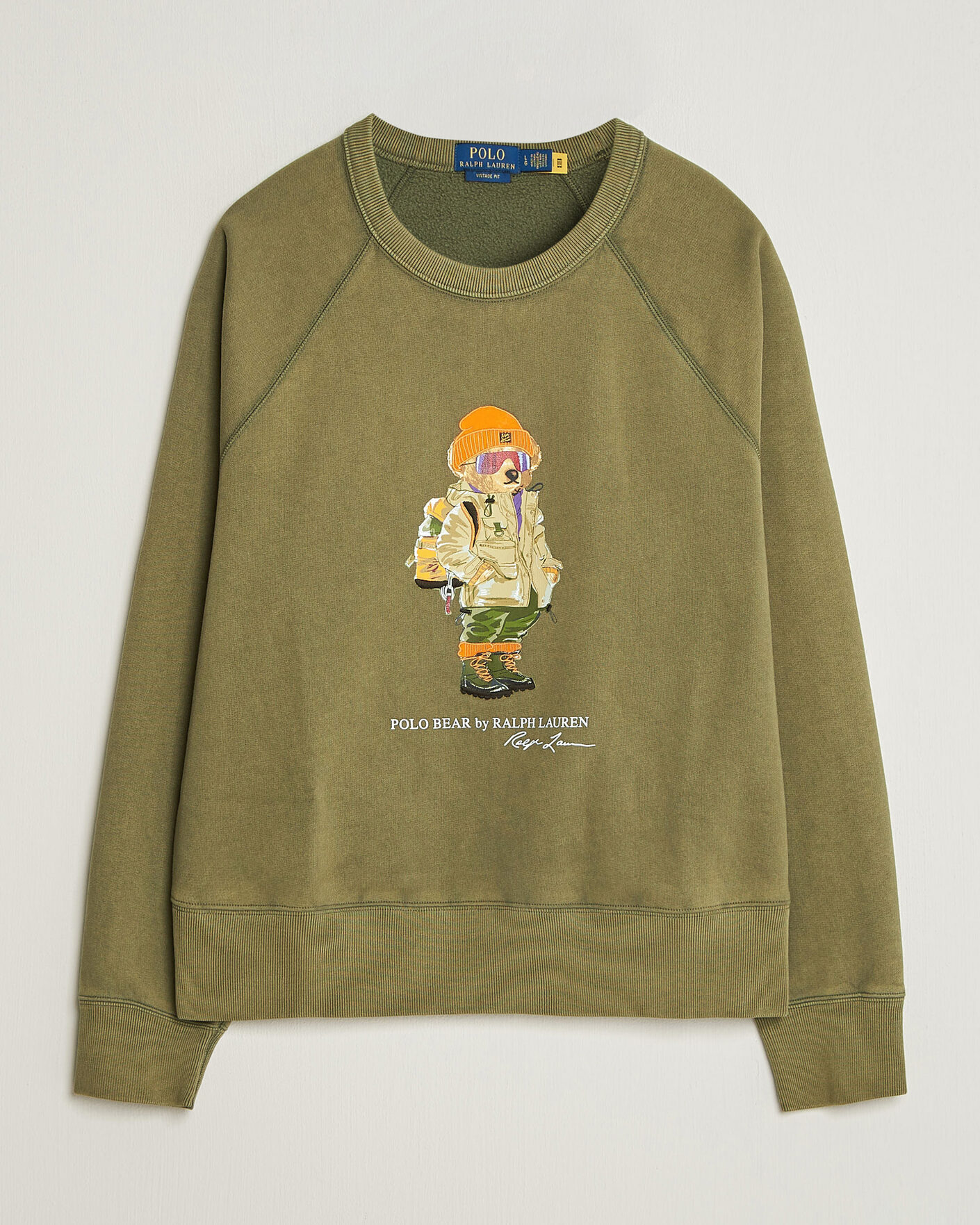 Homme | Pulls Et Tricots | Polo Ralph Lauren | Fleece Bear Sweatshirt Cruise Olive