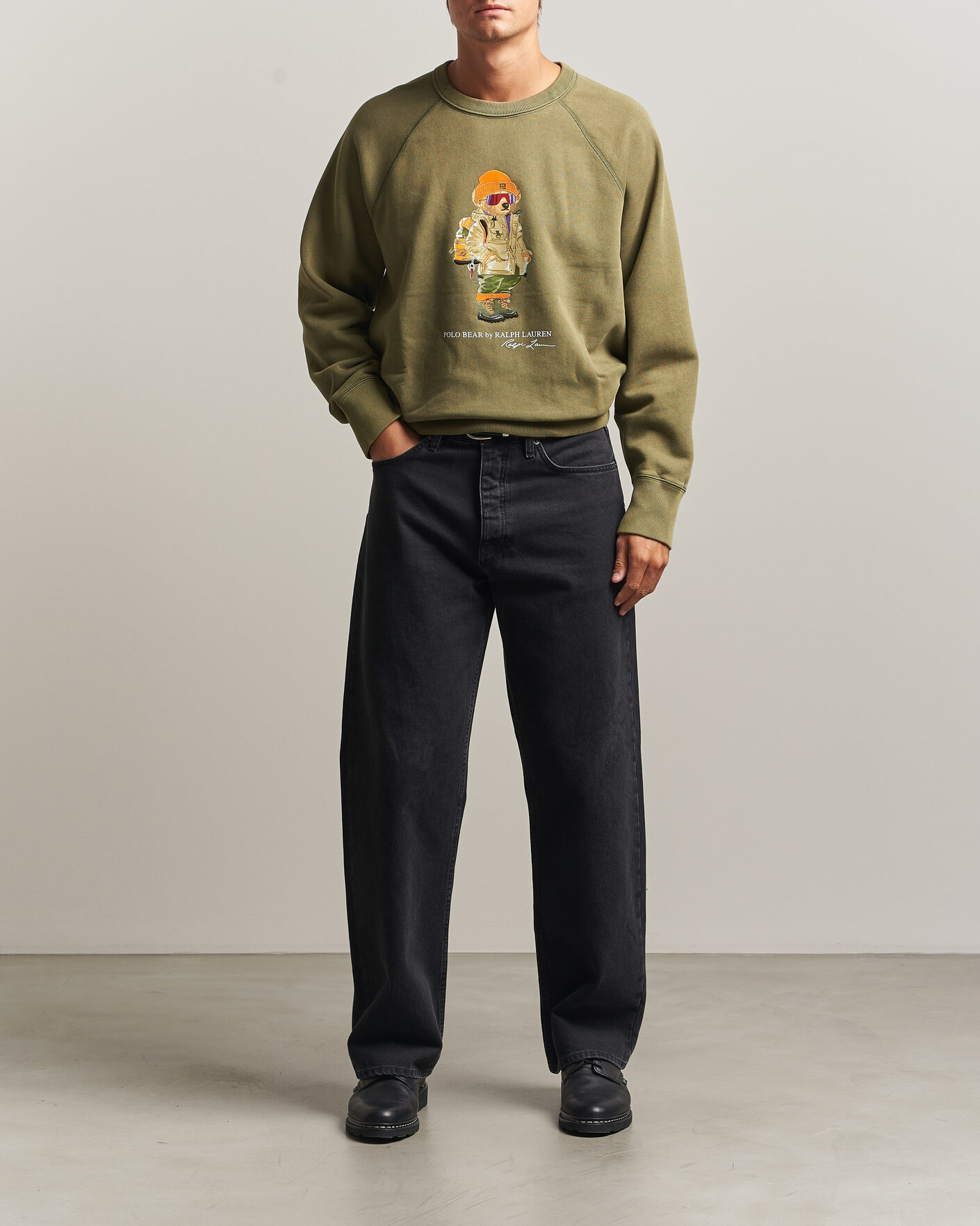 Homme | Pulls Et Tricots | Polo Ralph Lauren | Fleece Bear Sweatshirt Cruise Olive
