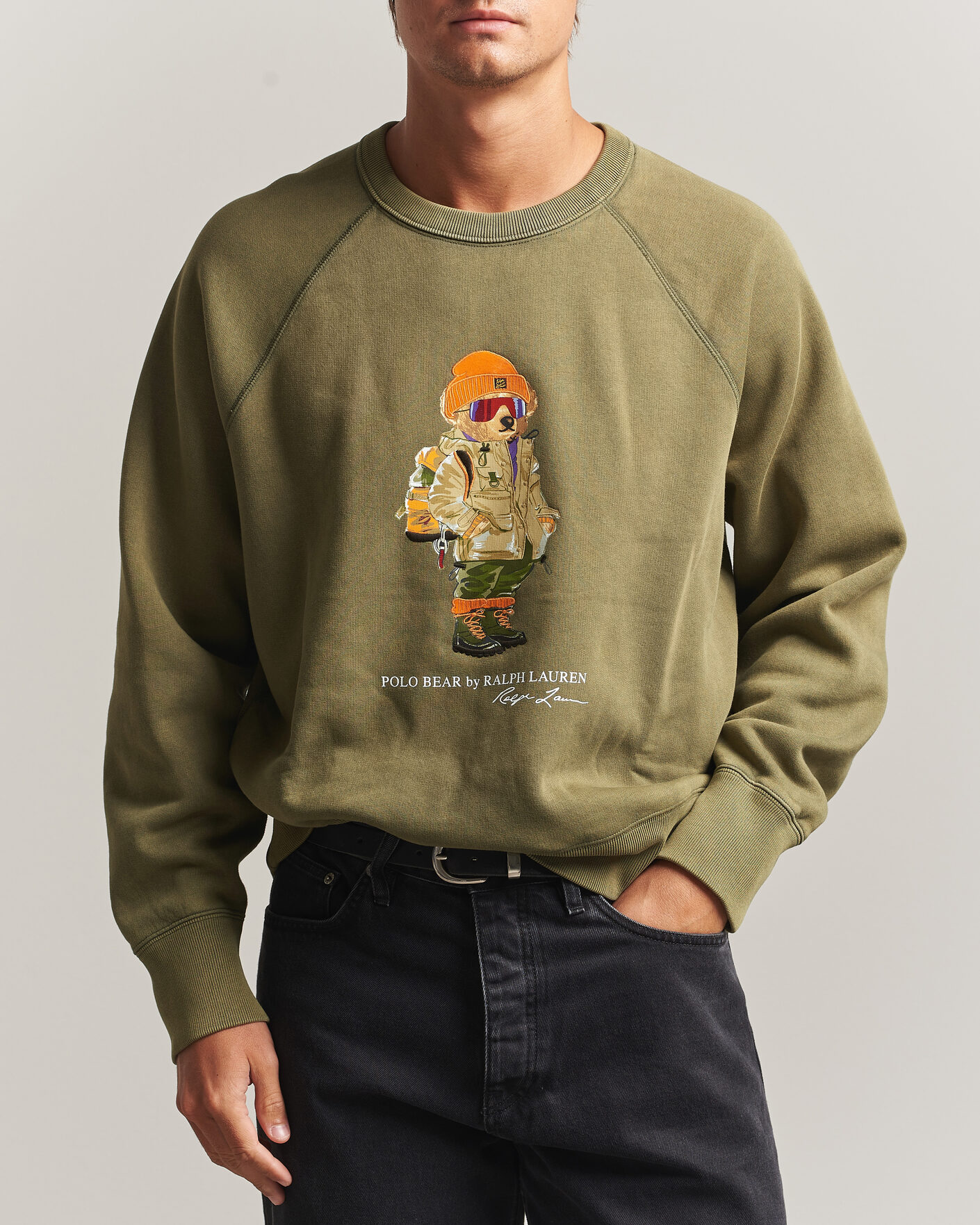Homme | Pulls Et Tricots | Polo Ralph Lauren | Fleece Bear Sweatshirt Cruise Olive