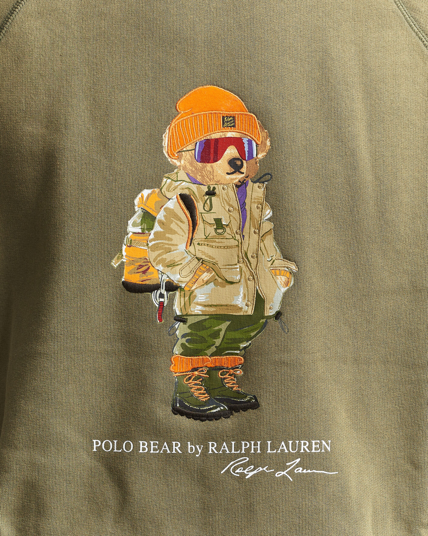 Homme | Pulls Et Tricots | Polo Ralph Lauren | Fleece Bear Sweatshirt Cruise Olive
