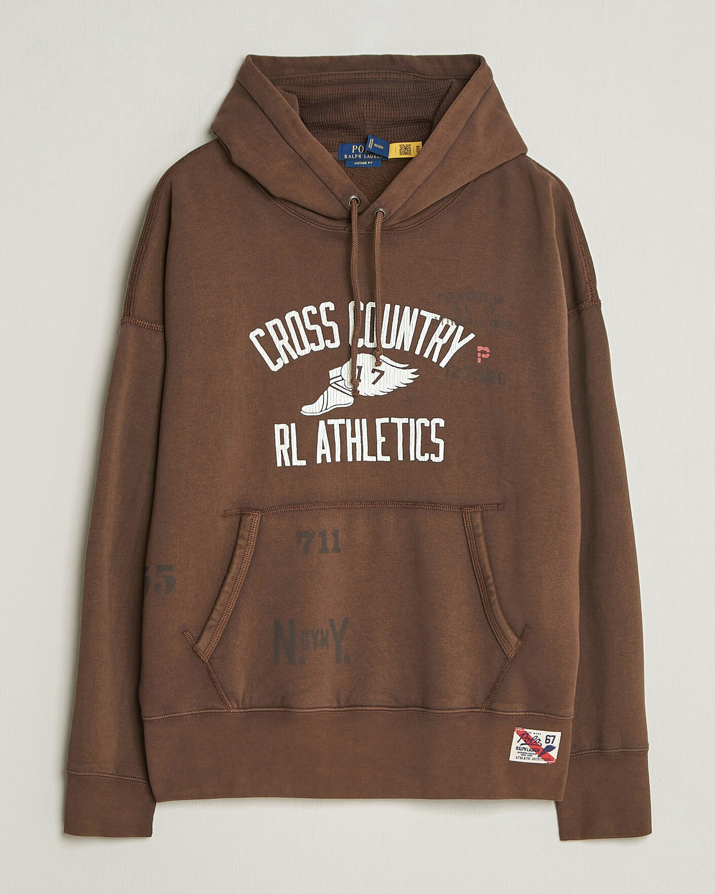 Homme | Pulls Et Tricots | Polo Ralph Lauren | Fleece Printed Hoodie Court Brown