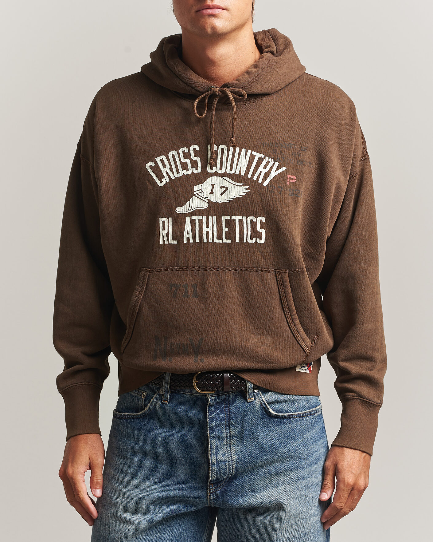 Homme | Pulls Et Tricots | Polo Ralph Lauren | Fleece Printed Hoodie Court Brown