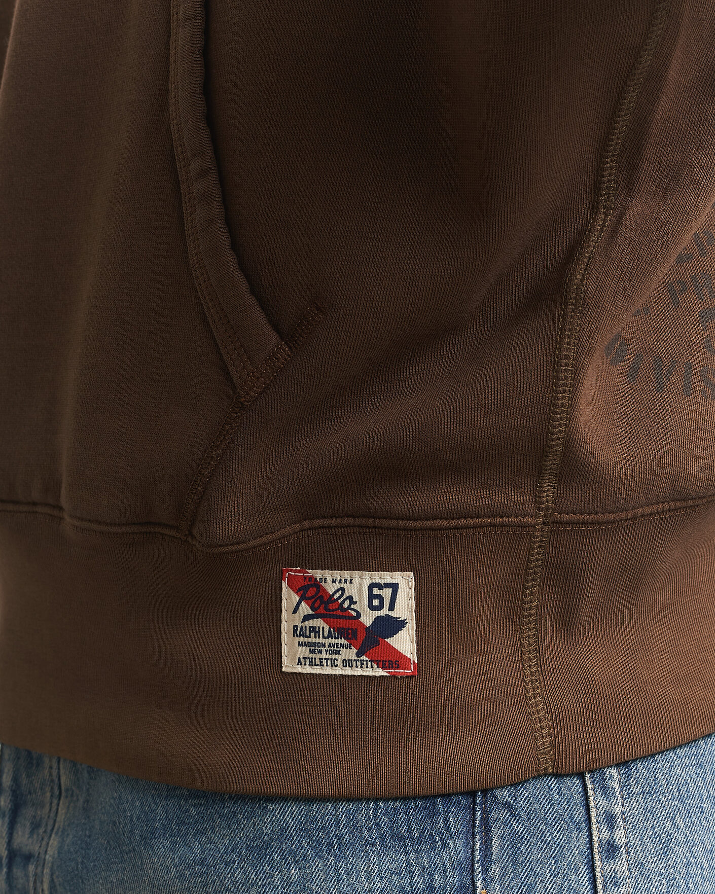 Homme | Pulls Et Tricots | Polo Ralph Lauren | Fleece Printed Hoodie Court Brown