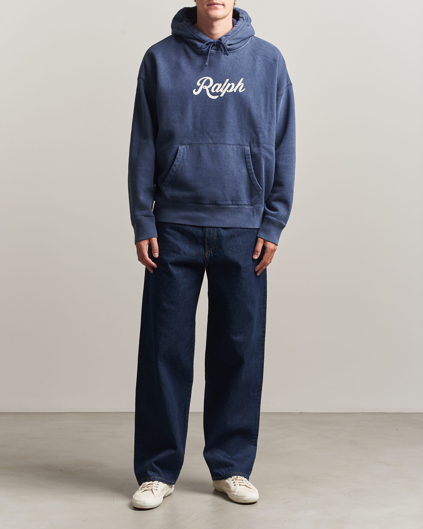 Homme | Pulls Et Tricots | Polo Ralph Lauren | Vintage Fleece Logo Hoodie Dark Cobalt