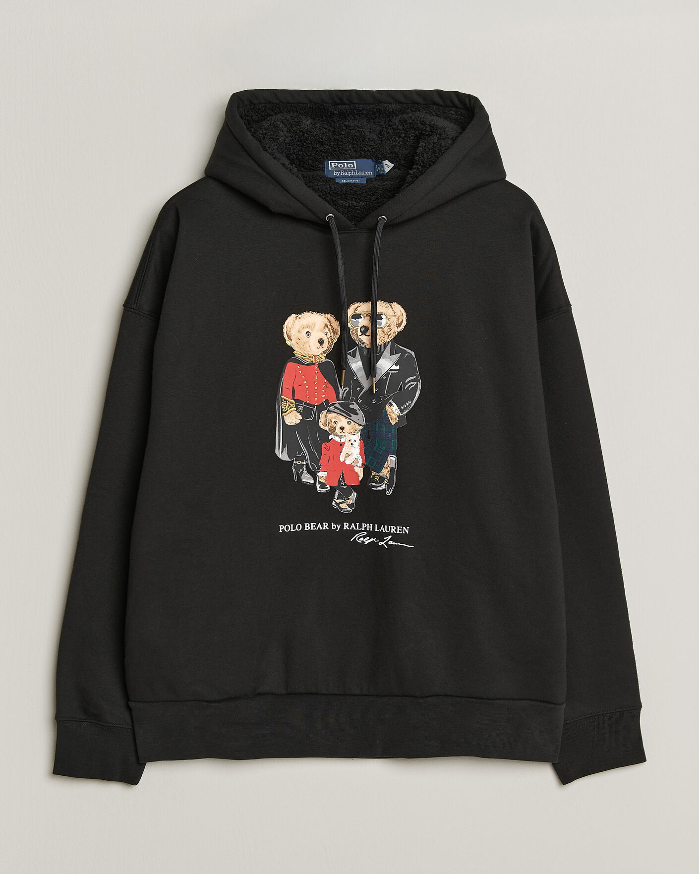 Homme | Pulls Et Tricots | Polo Ralph Lauren | Magic Fleece Bear Hoodie Polo Black