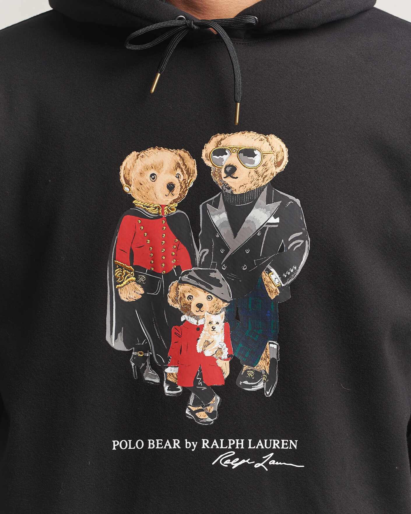 Homme | Pulls Et Tricots | Polo Ralph Lauren | Magic Fleece Bear Hoodie Polo Black