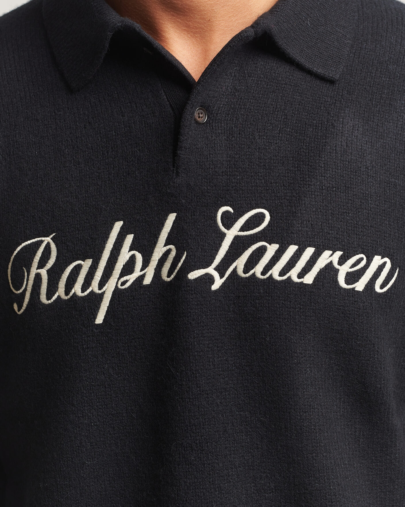 Homme | Pulls Et Tricots | Polo Ralph Lauren | Wool/Alpaca Rugby Sweater Polo Black