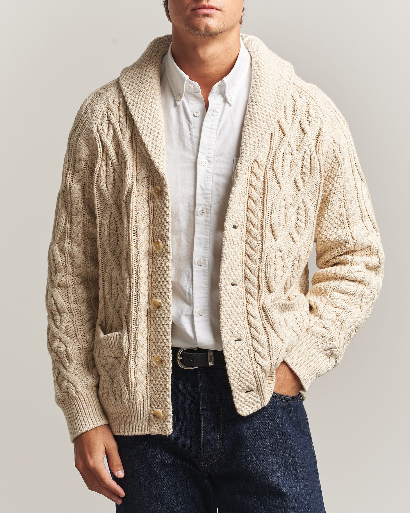 Homme | Pulls Et Tricots | Polo Ralph Lauren | Cotton Marl Cardigan Oatmeal Combo