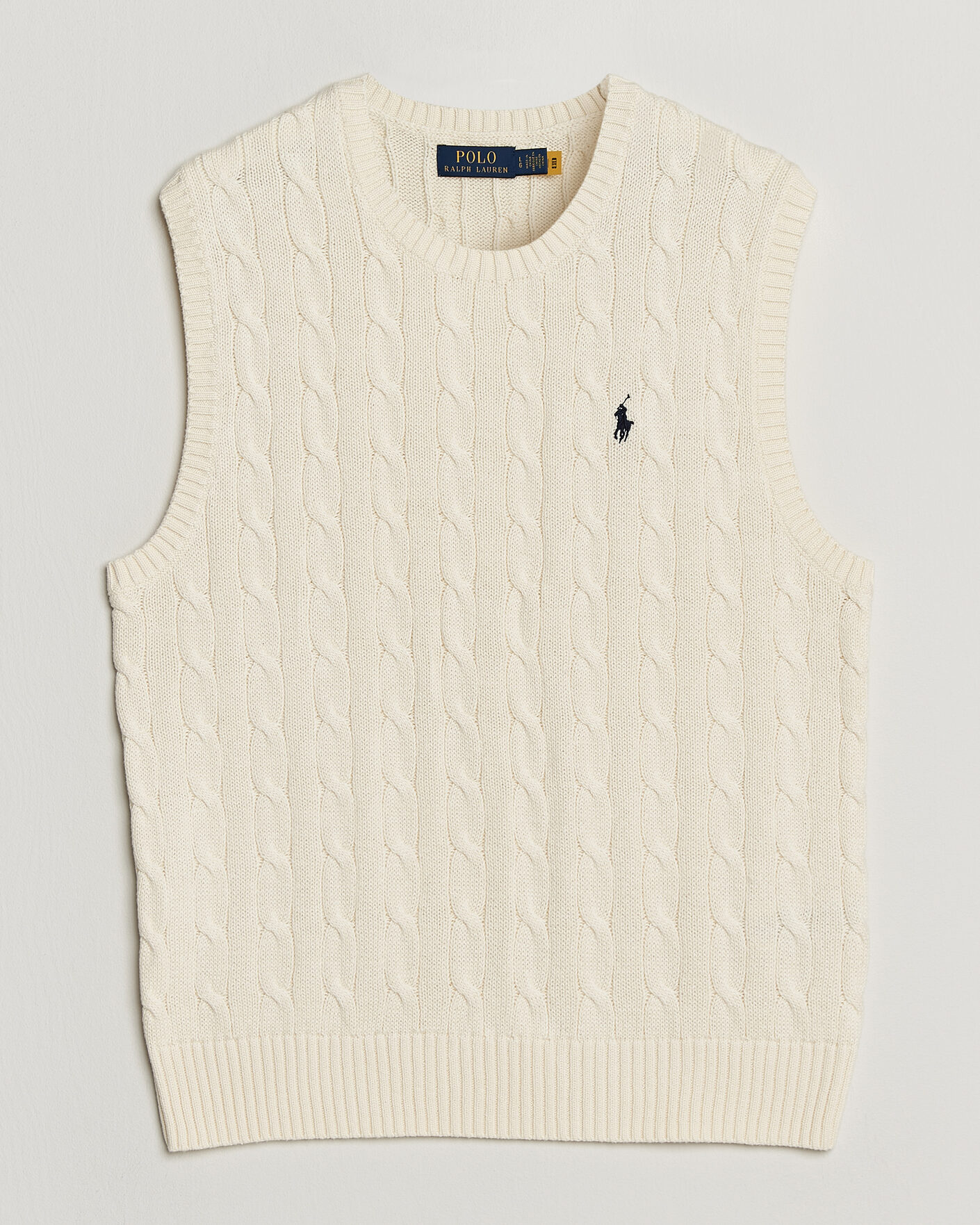 Homme | Pulls Et Tricots | Polo Ralph Lauren | Cotton Cable Vest Andover Cream