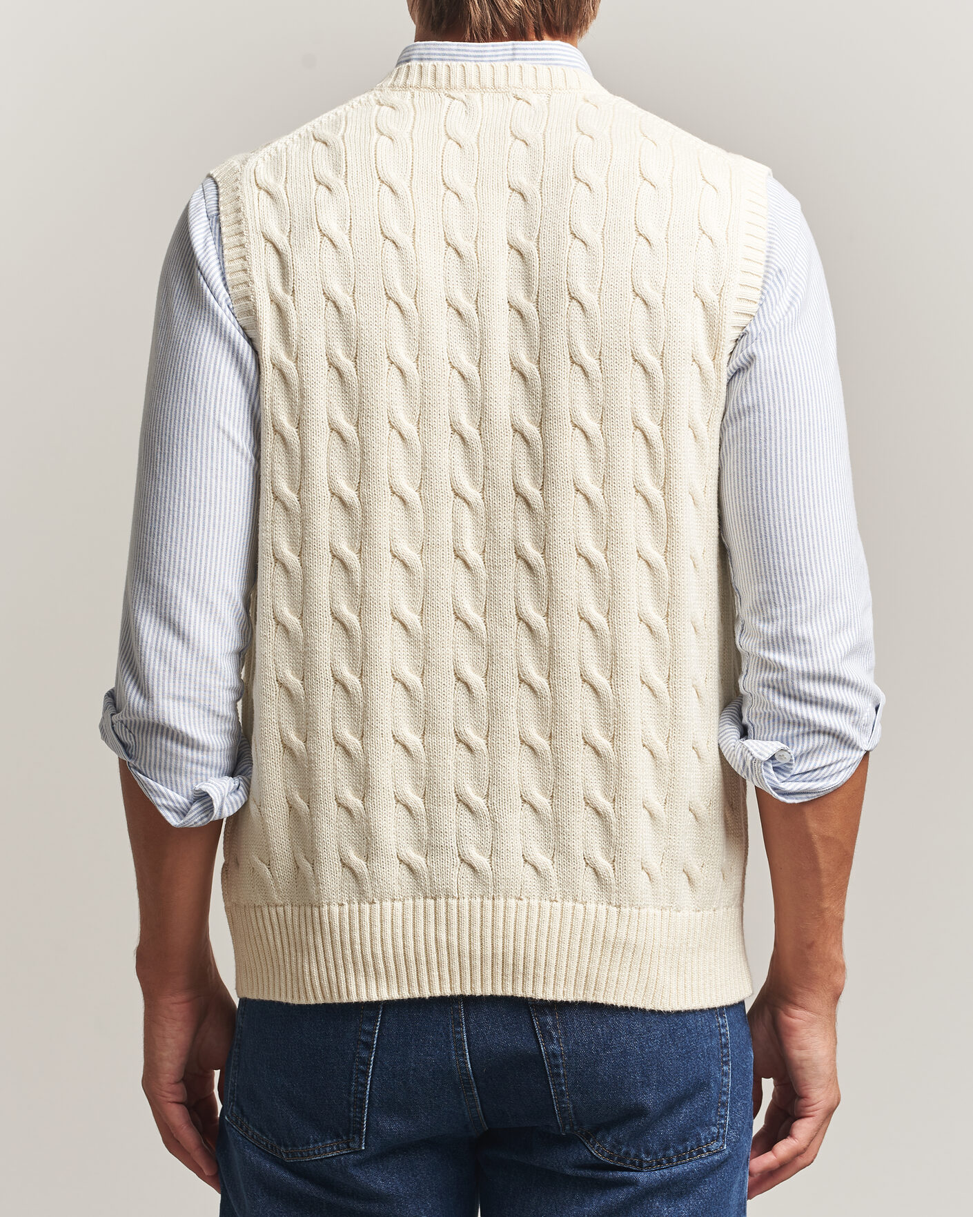 Homme | Pulls Et Tricots | Polo Ralph Lauren | Cotton Cable Vest Andover Cream