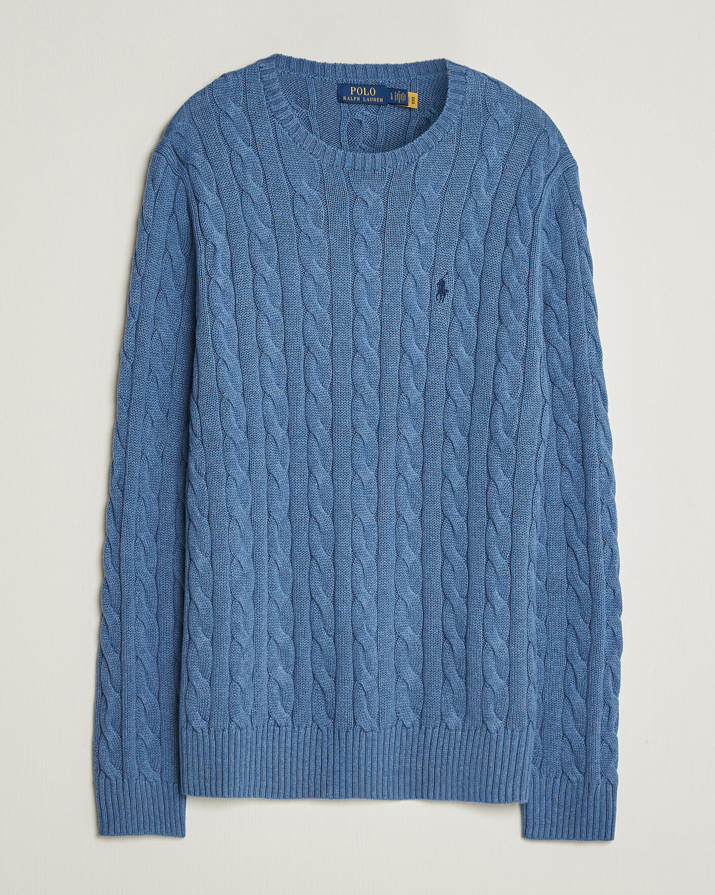 Homme | Pulls Et Tricots | Polo Ralph Lauren | Cotton Cable Pullover  Blue Borage Heather
