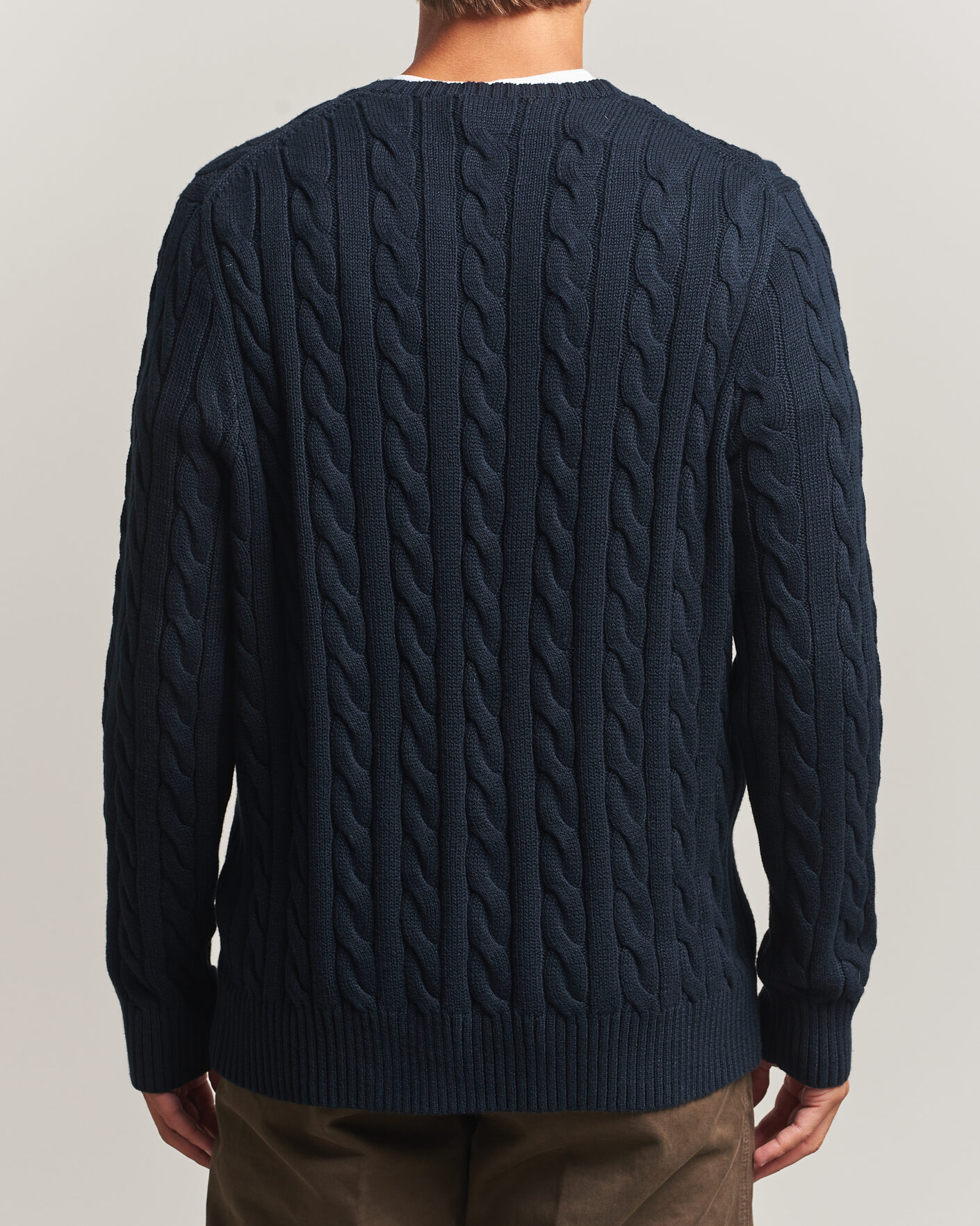 Homme | Pulls Et Tricots | Polo Ralph Lauren | Cotton Cable Pullover Hunter Navy