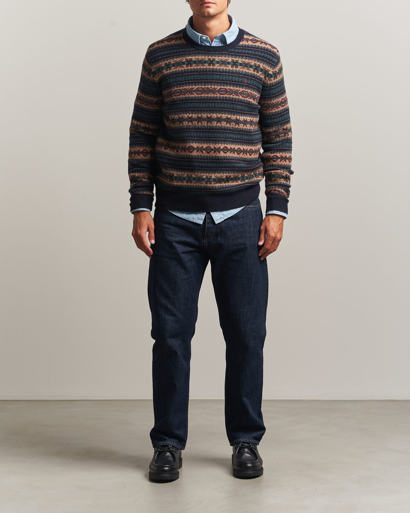 Homme | Pulls Et Tricots | Polo Ralph Lauren | Fair Isle Wool Sweater Navy Combo