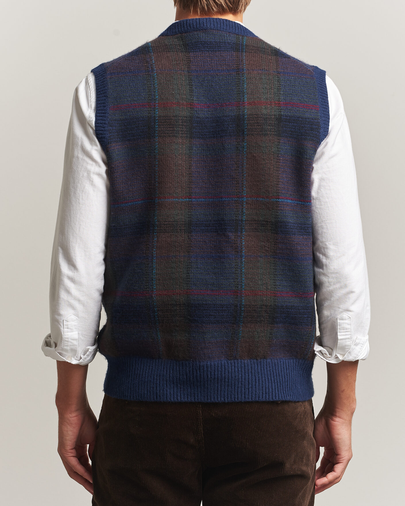 Homme | Pulls Et Tricots | Polo Ralph Lauren | Hudson Cotton Blend V-Neck Vest Navy Multi