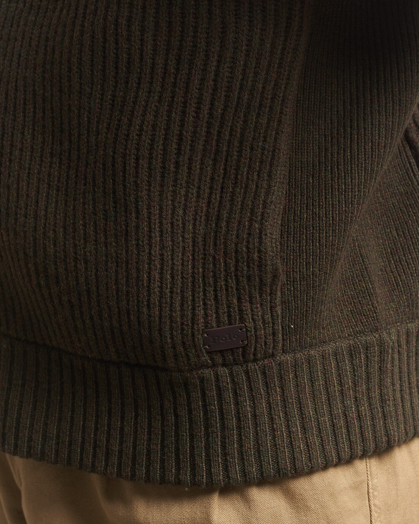 Homme | Pulls Et Tricots | Polo Ralph Lauren | Wool/Cashmere Full-Zip Ekanite Olive Heather