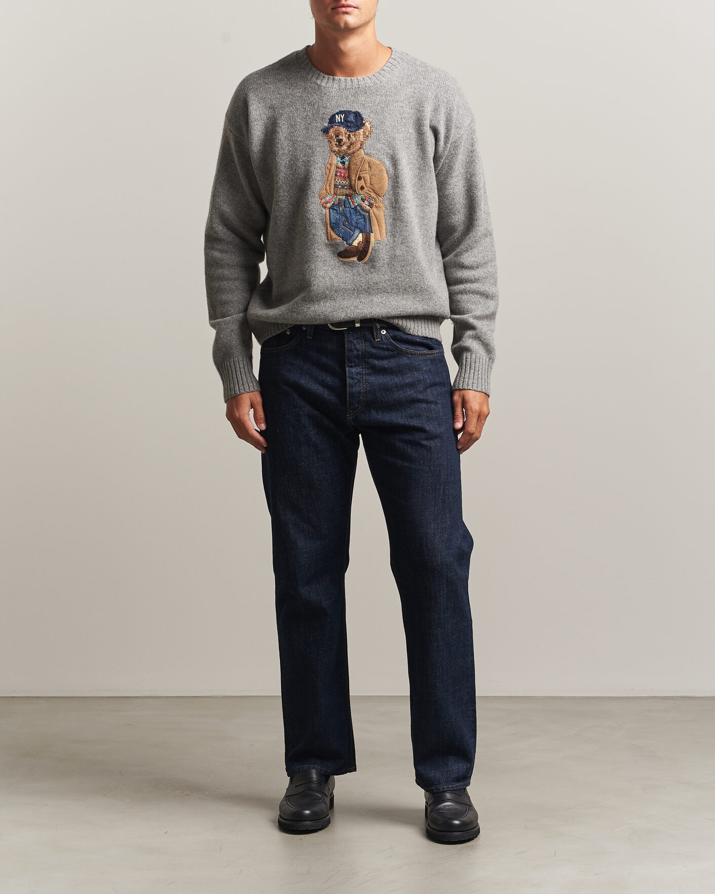 Homme | Pulls Et Tricots | Polo Ralph Lauren | Wool Blend Bear Sweater Grey Combo