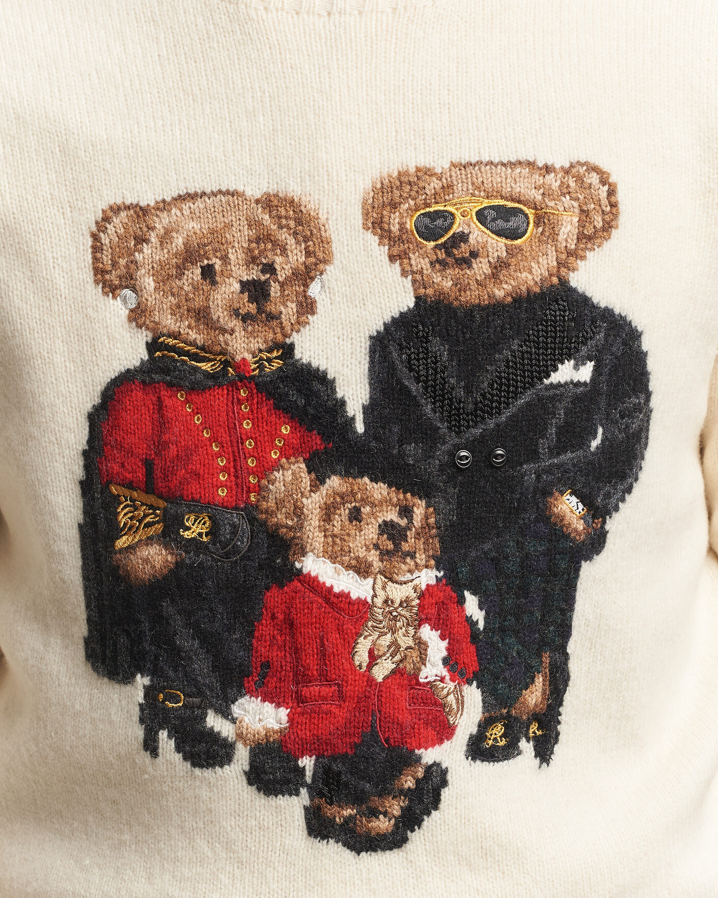 Homme | Pulls Et Tricots | Polo Ralph Lauren | Wool Blend Bear Sweater Authentic Cream