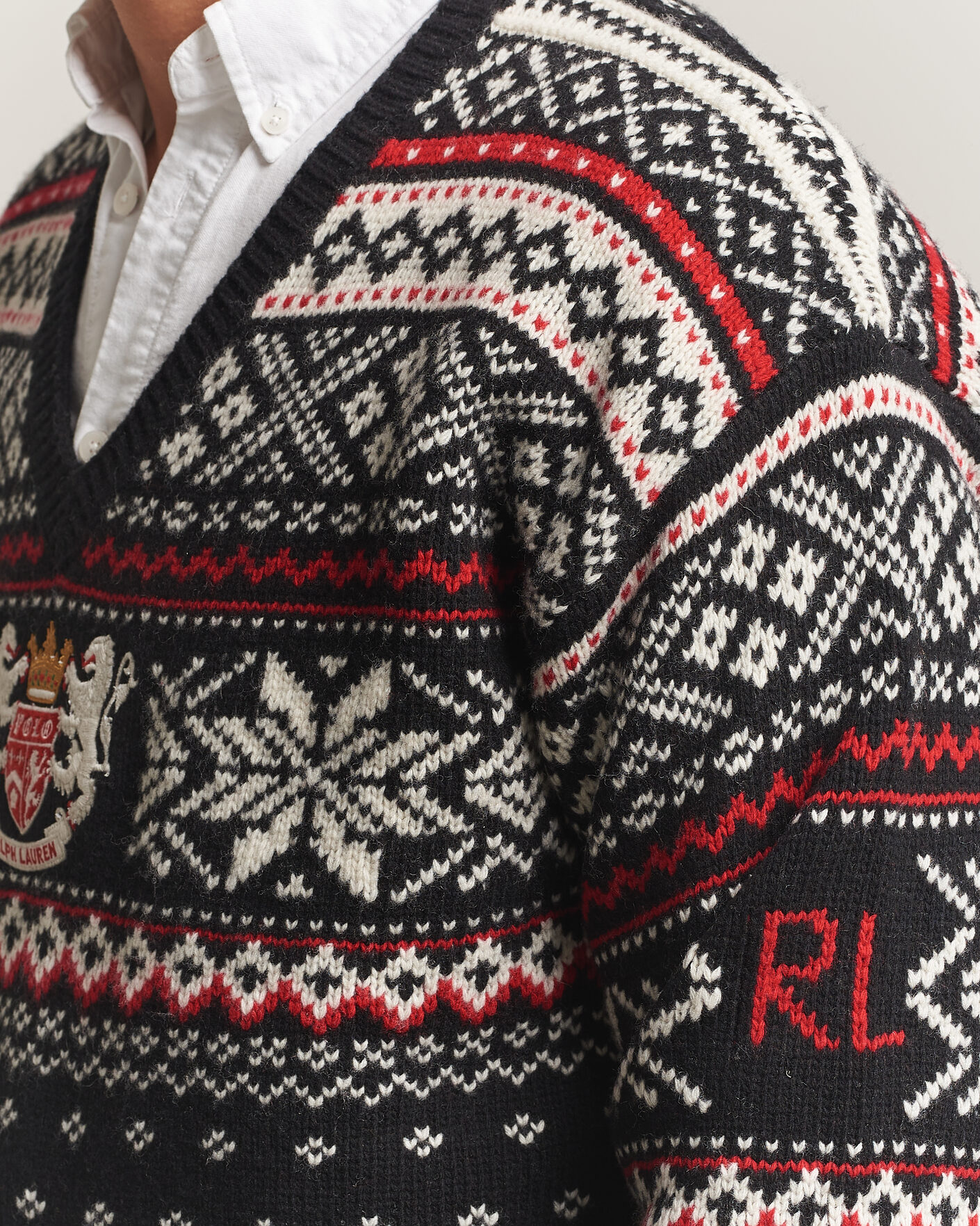 Homme | Pulls Et Tricots | Polo Ralph Lauren | Royal Holiday Wool Sweater Black Combo