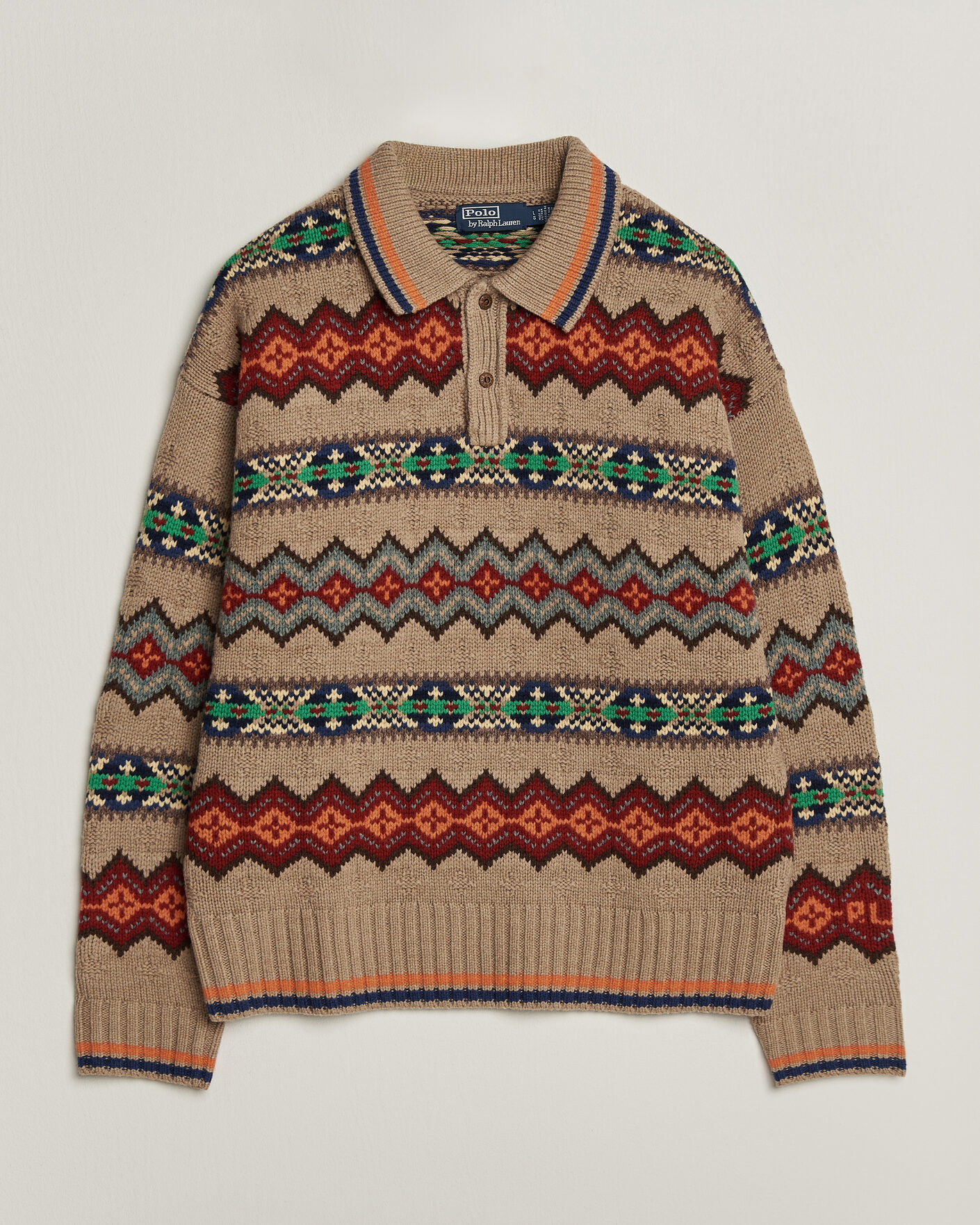 Homme | Pulls Et Tricots | Polo Ralph Lauren | Litchfield Wool Blend Sweater Tan Multi