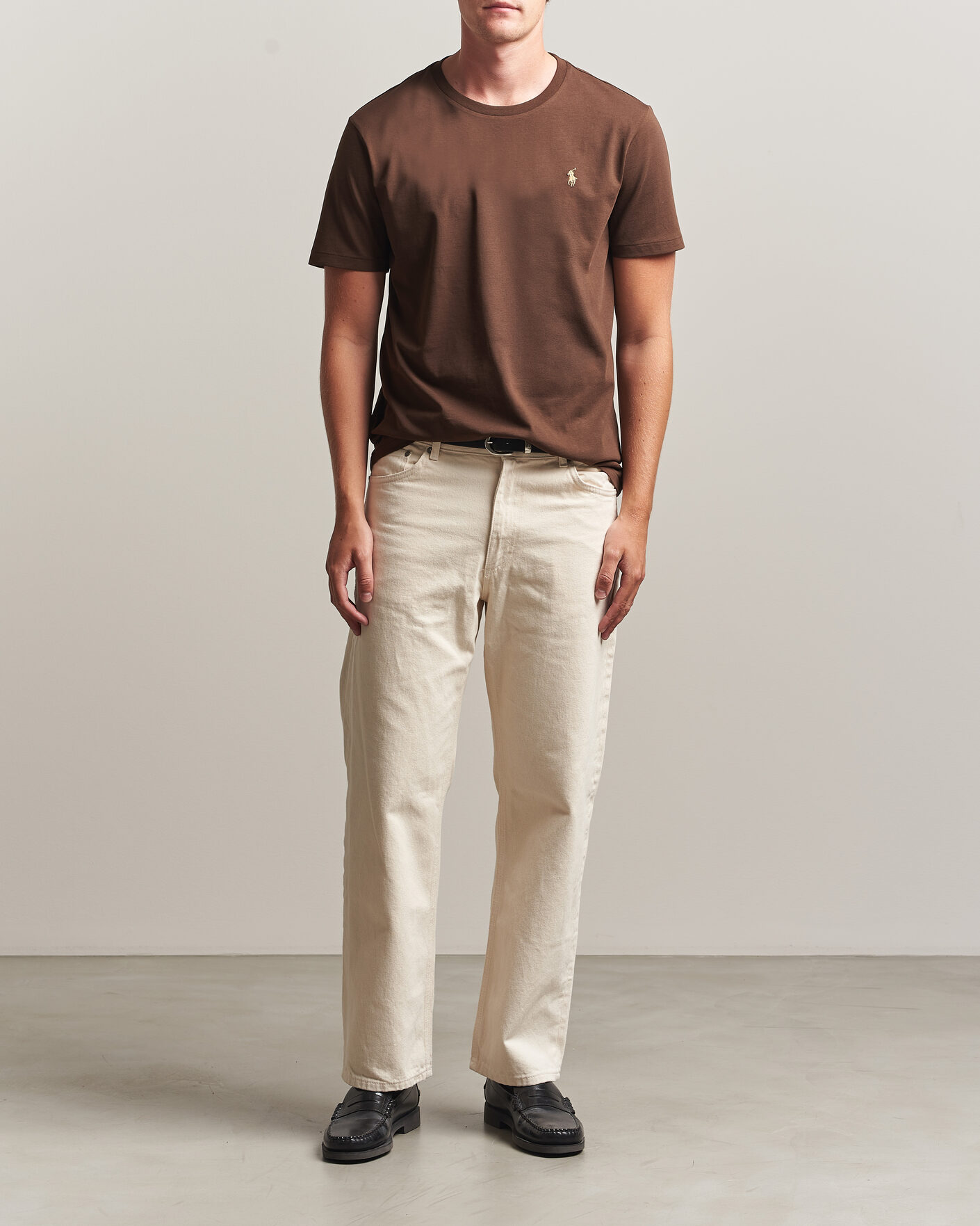 Homme | T-shirts | Polo Ralph Lauren | Custom Slim Fit T-shirt Nutmeg Brown