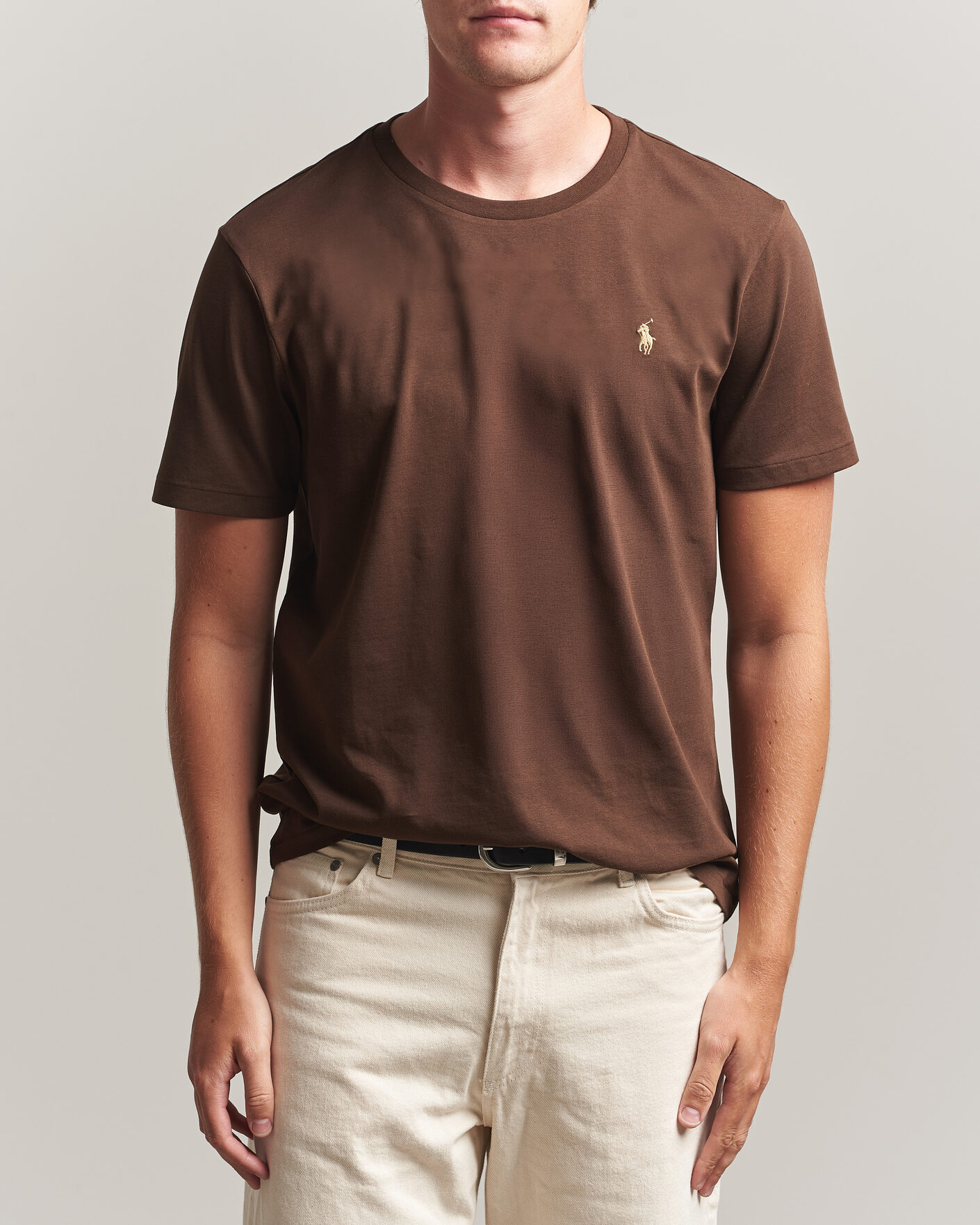 Homme | T-shirts | Polo Ralph Lauren | Custom Slim Fit T-shirt Nutmeg Brown