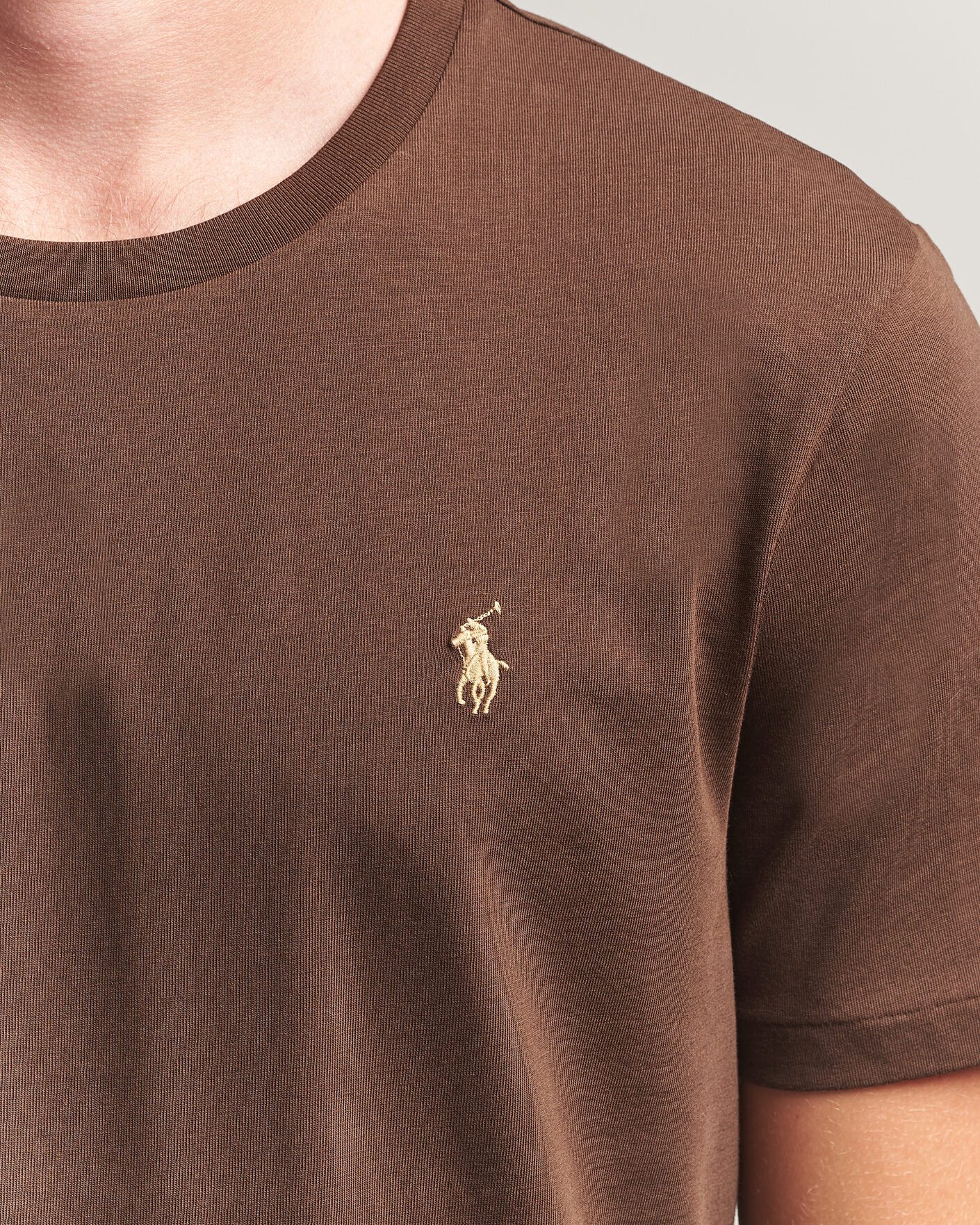 Homme | T-shirts | Polo Ralph Lauren | Custom Slim Fit T-shirt Nutmeg Brown