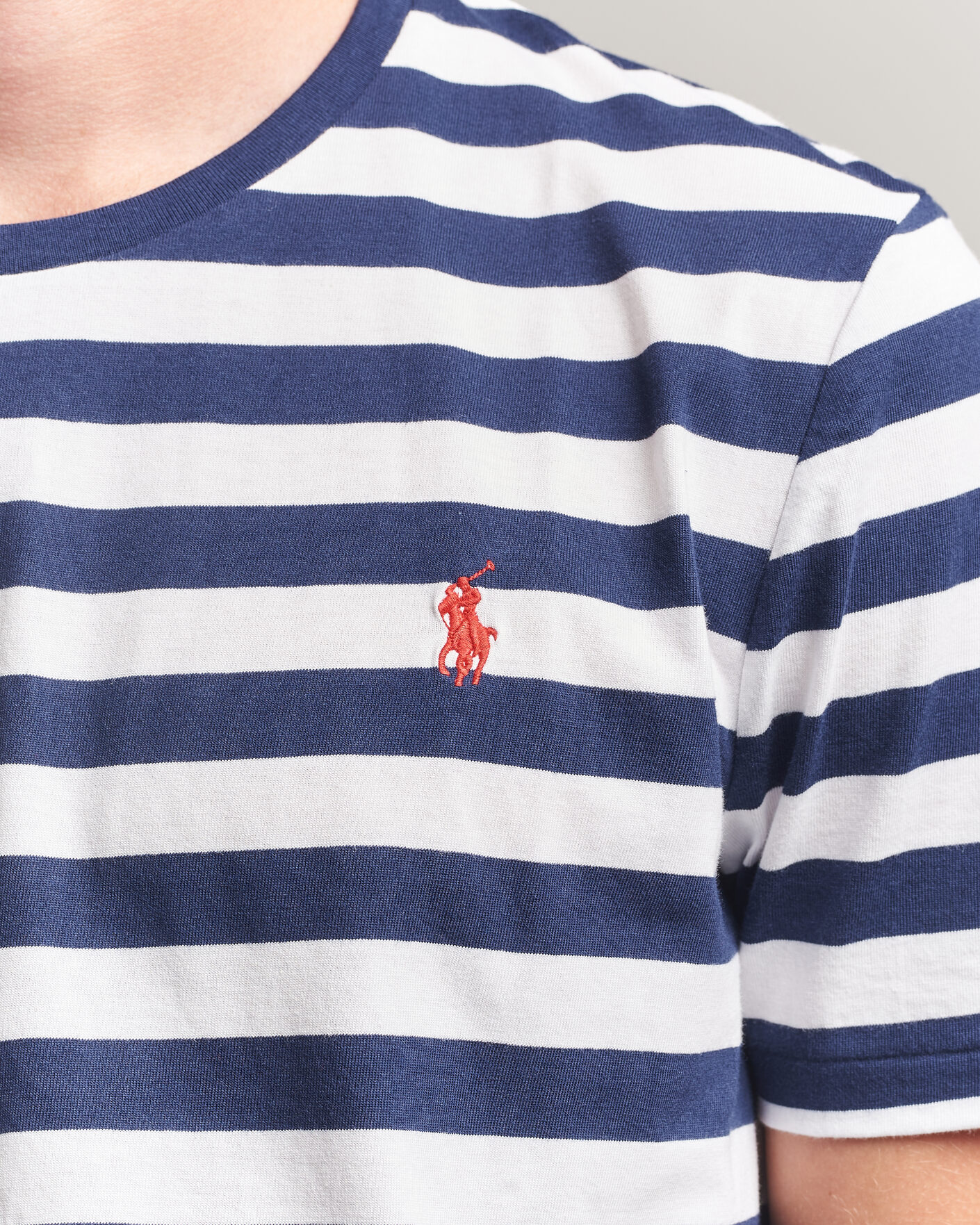 Homme | T-shirts | Polo Ralph Lauren | Custom Slim Fit Striped T-Shirt Newport Navy
