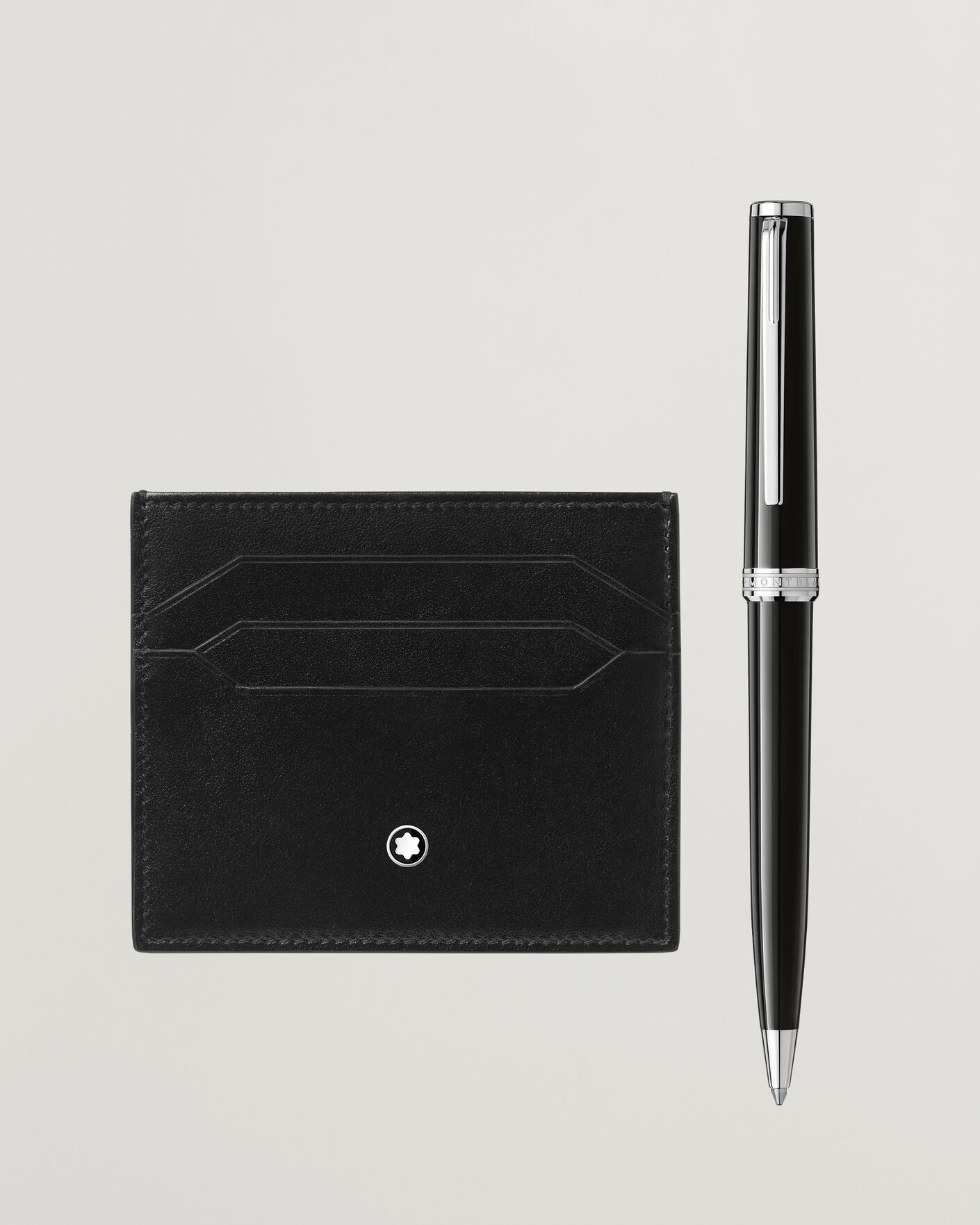 Homme | Stylos | Montblanc | SET BP PIX Black + MST Card Holder 6C Bk