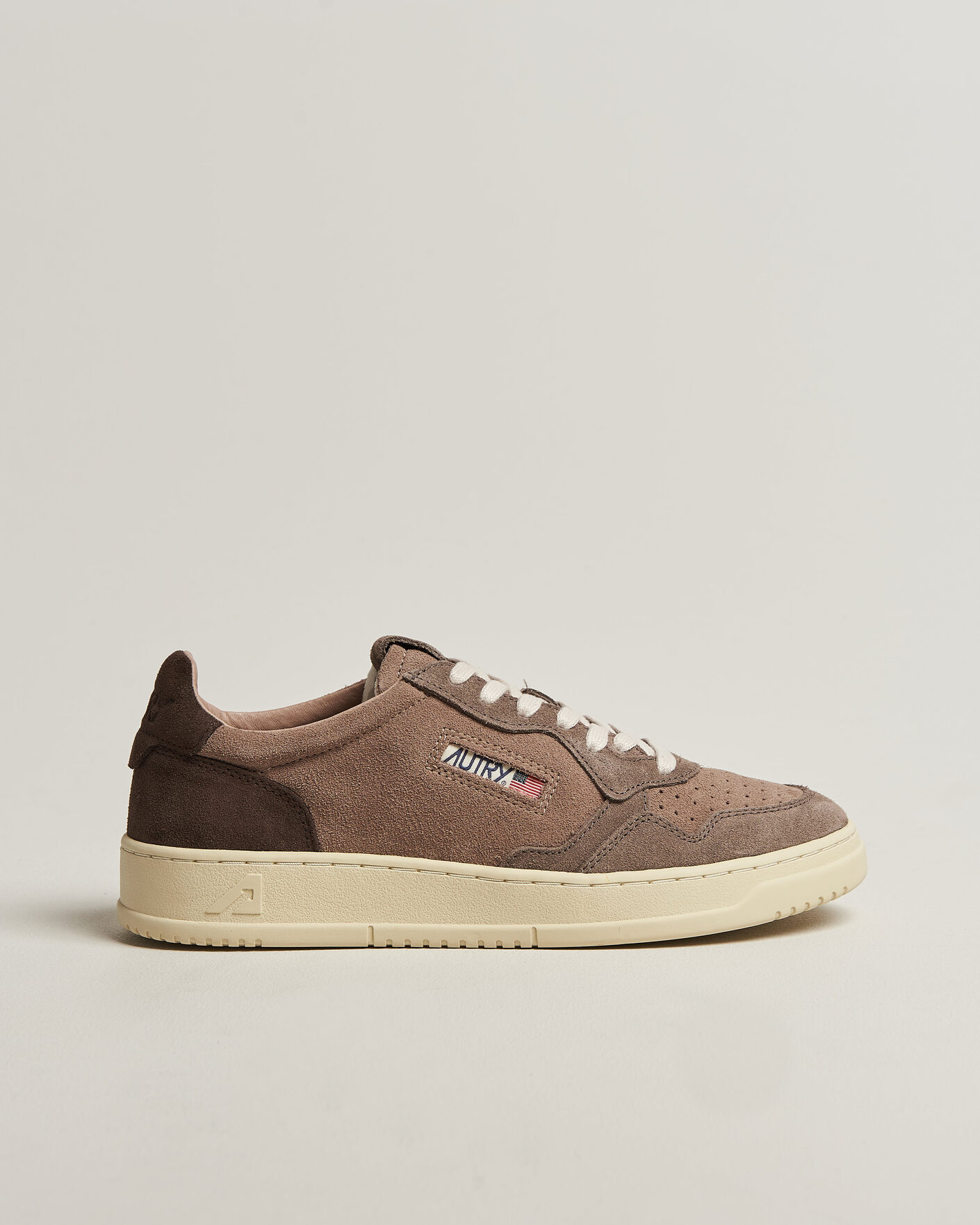 Homme | Baskets | Autry | Medalist Low Suede Mix Sneaker Brown/Grey/Beige