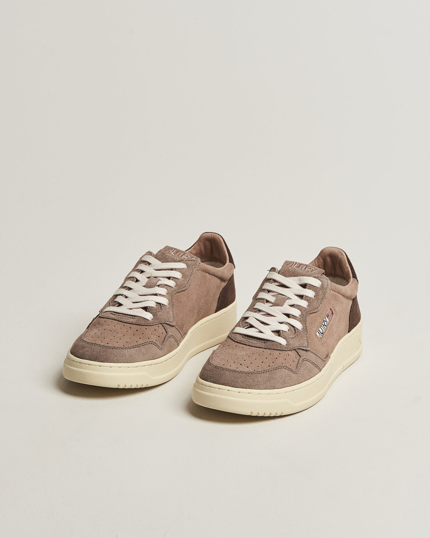 Homme | Baskets | Autry | Medalist Low Suede Mix Sneaker Brown/Grey/Beige