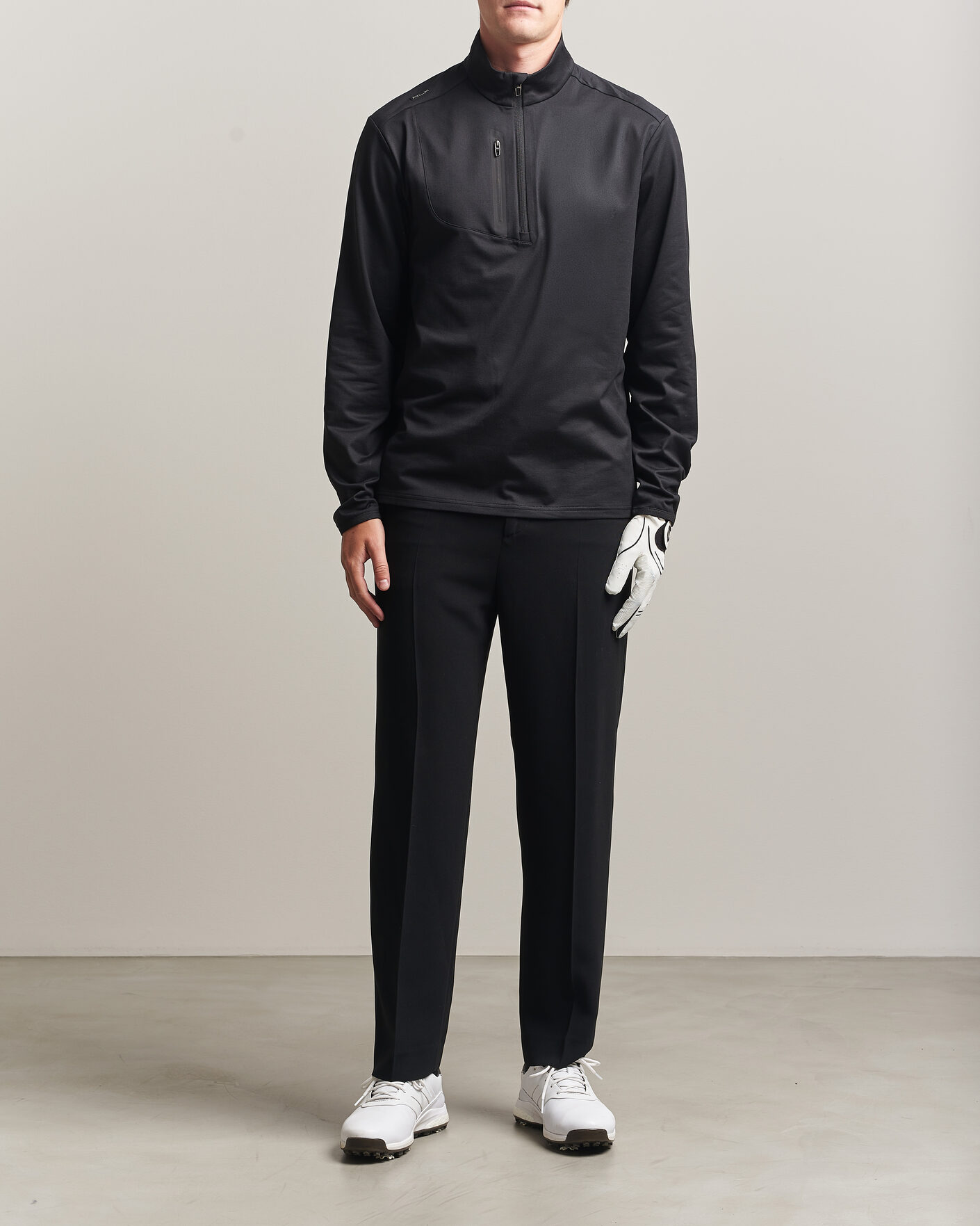 Homme | Vêtements de golf | Polo Ralph Lauren | Luxury Jersey Half Zip Polo Black