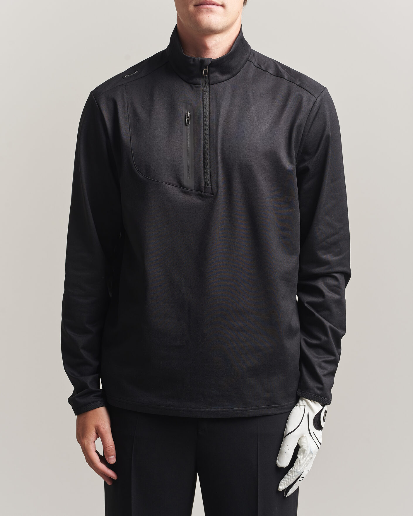 Homme | Pulls Et Tricots | Polo Ralph Lauren | Luxury Jersey Half Zip Polo Black