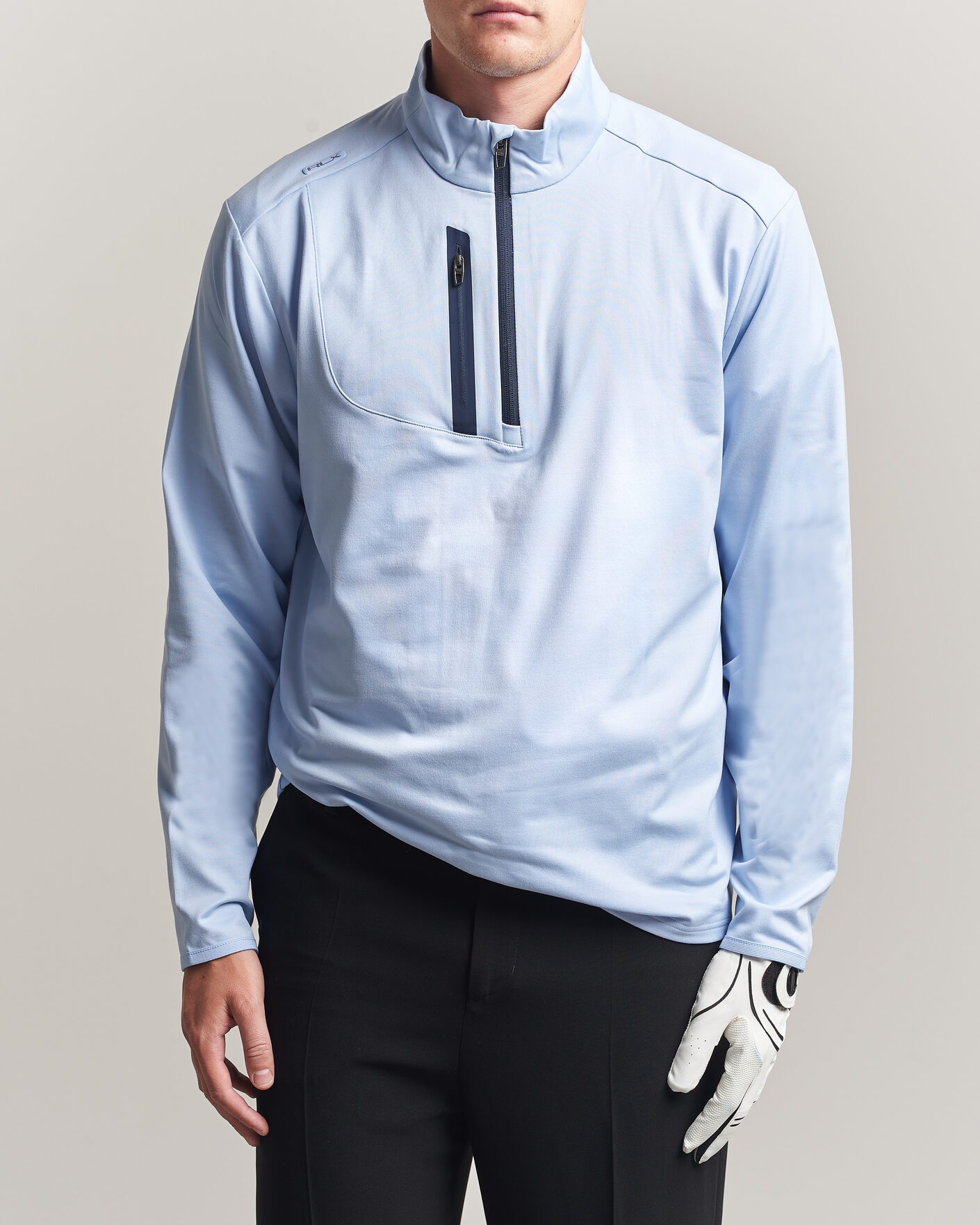 Homme | Vêtements de golf | Polo Ralph Lauren | Luxury Jersey Half Zip Pebble Blue