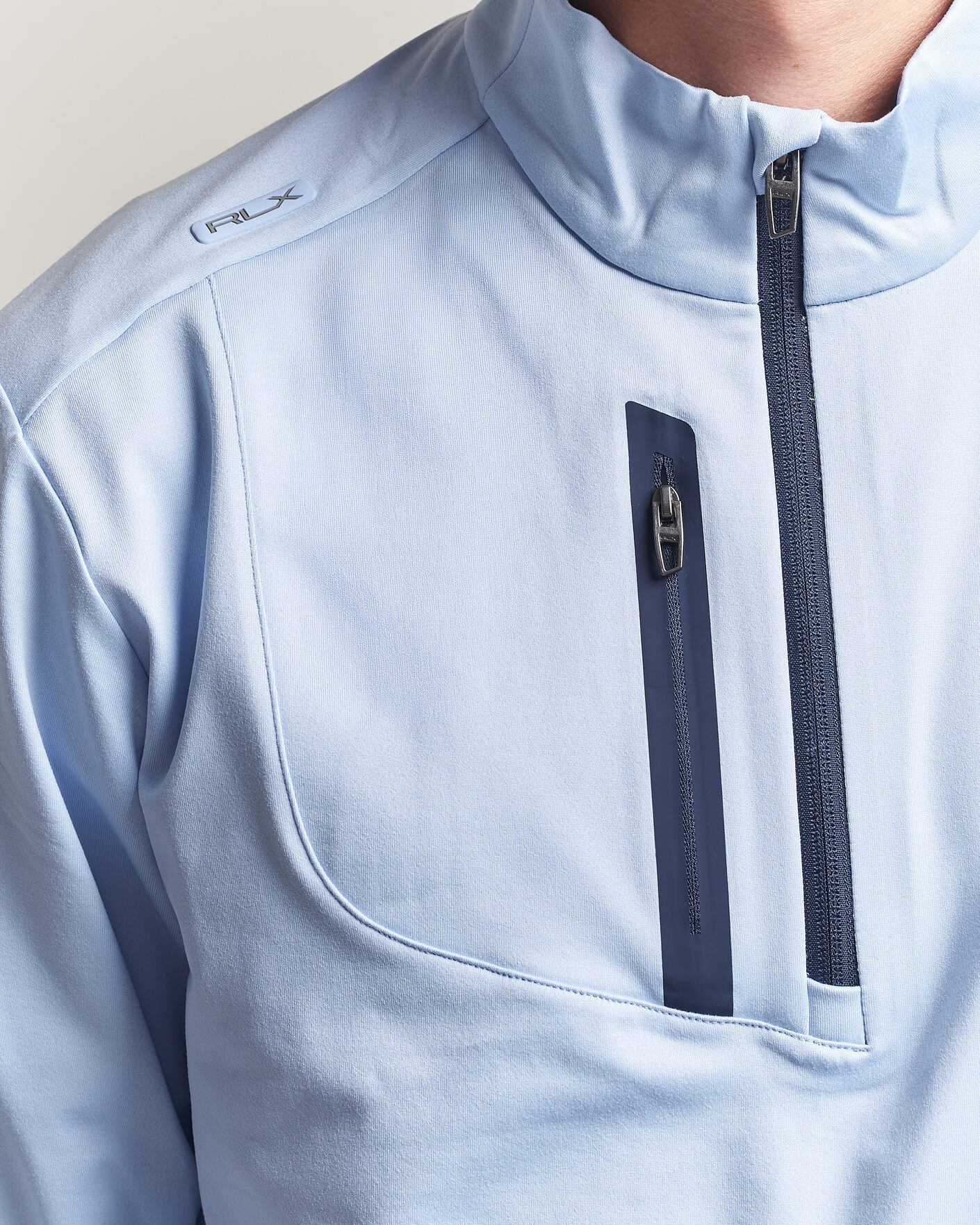 Homme | Vêtements de golf | Polo Ralph Lauren | Luxury Jersey Half Zip Pebble Blue