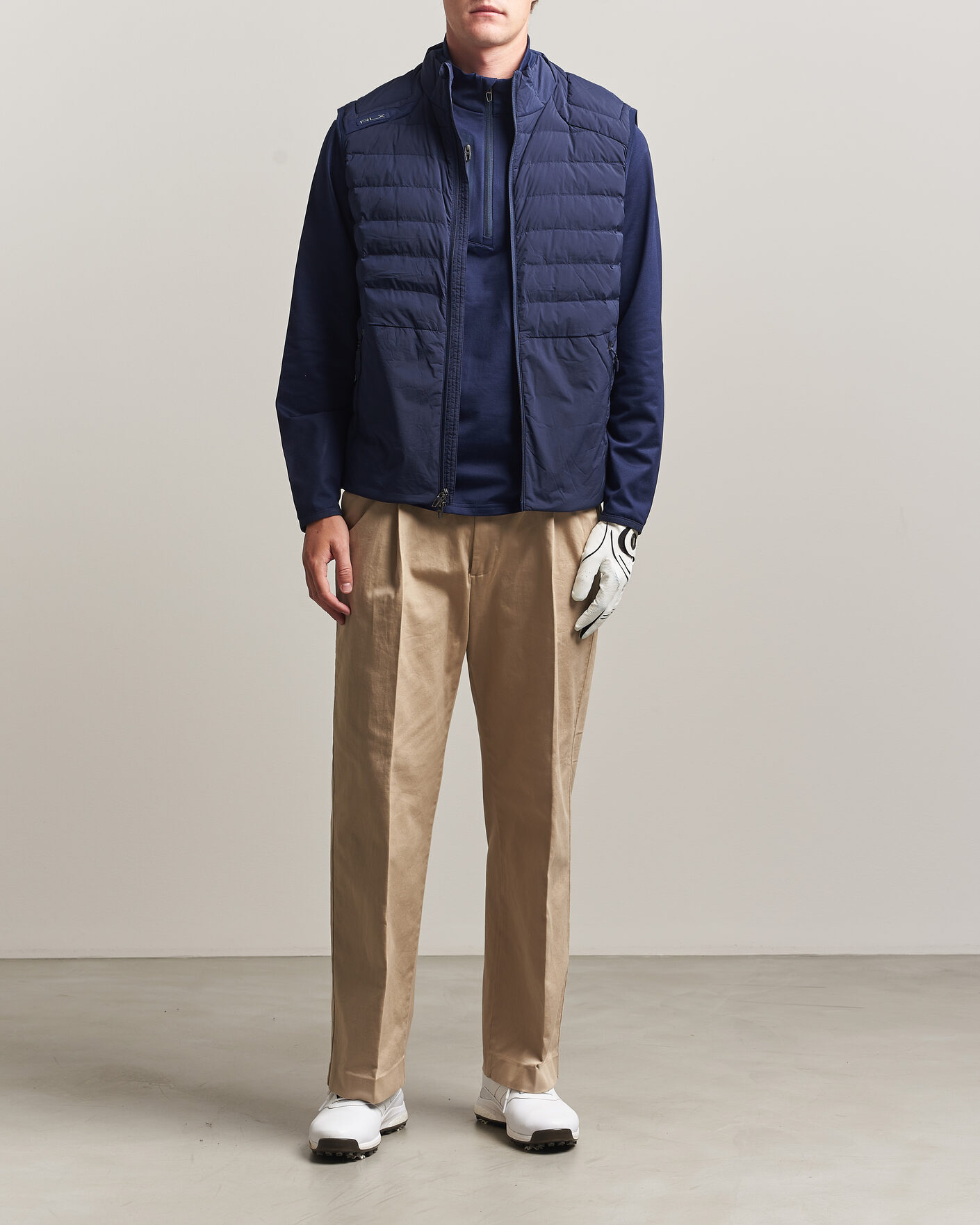 Homme | Pulls Et Tricots | RLX Ralph Lauren | Full Zip Golf Vest Refined Navy
